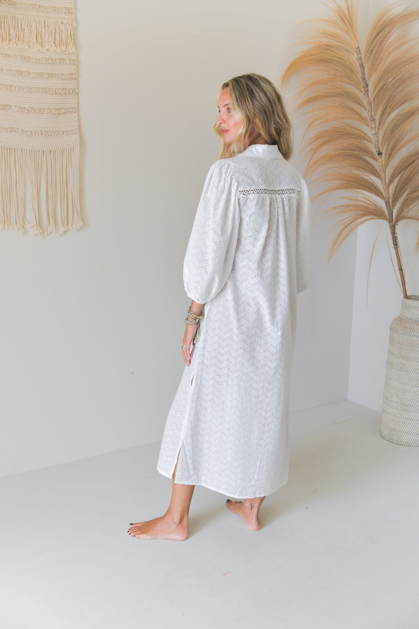 PURE WHISPER EMBROIDERED SELENE MAXI DRESS