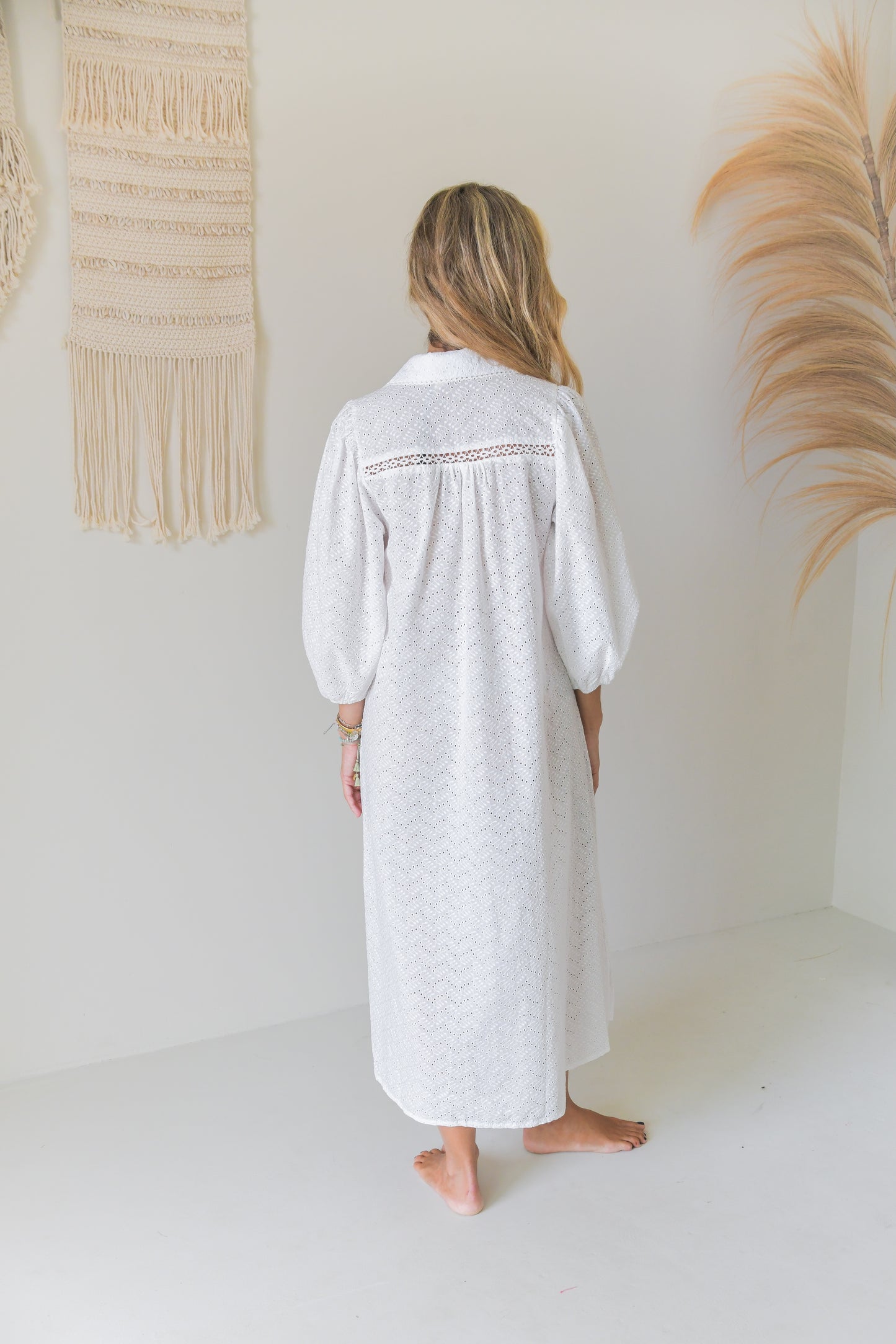 PURE WHISPER EMBROIDERED SELENE MAXI DRESS