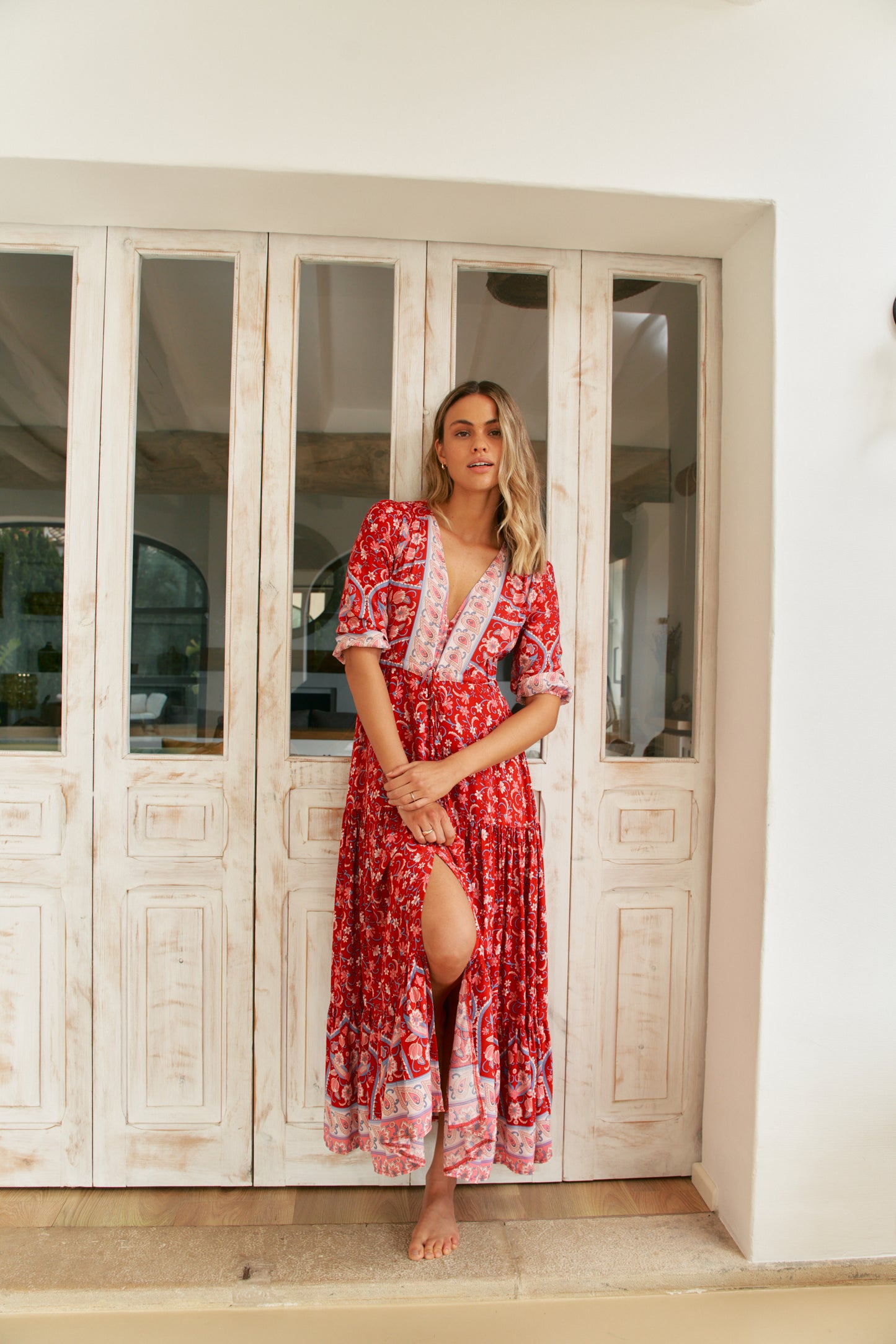 RUBY ROUGE PRINT TESSA MAXI