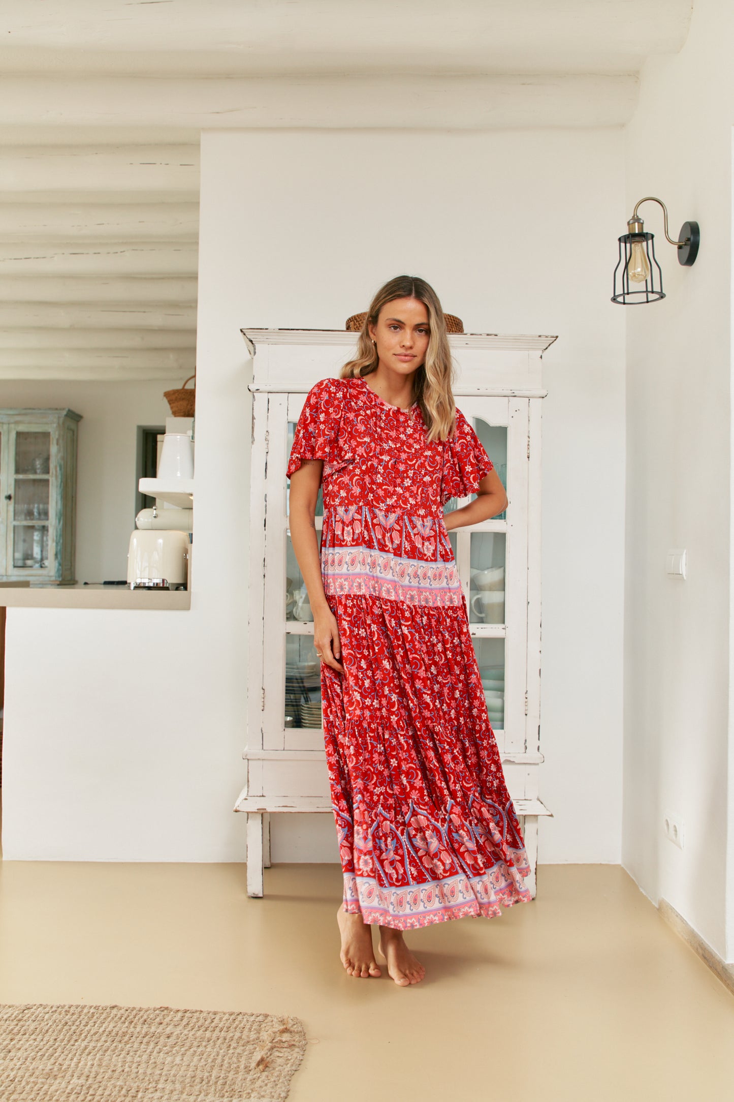 RUBY ROUGE PRINT OLLI MAXI