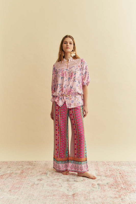 ENCHANTED BLOOMS PRINT FLORENCE BLOUSE