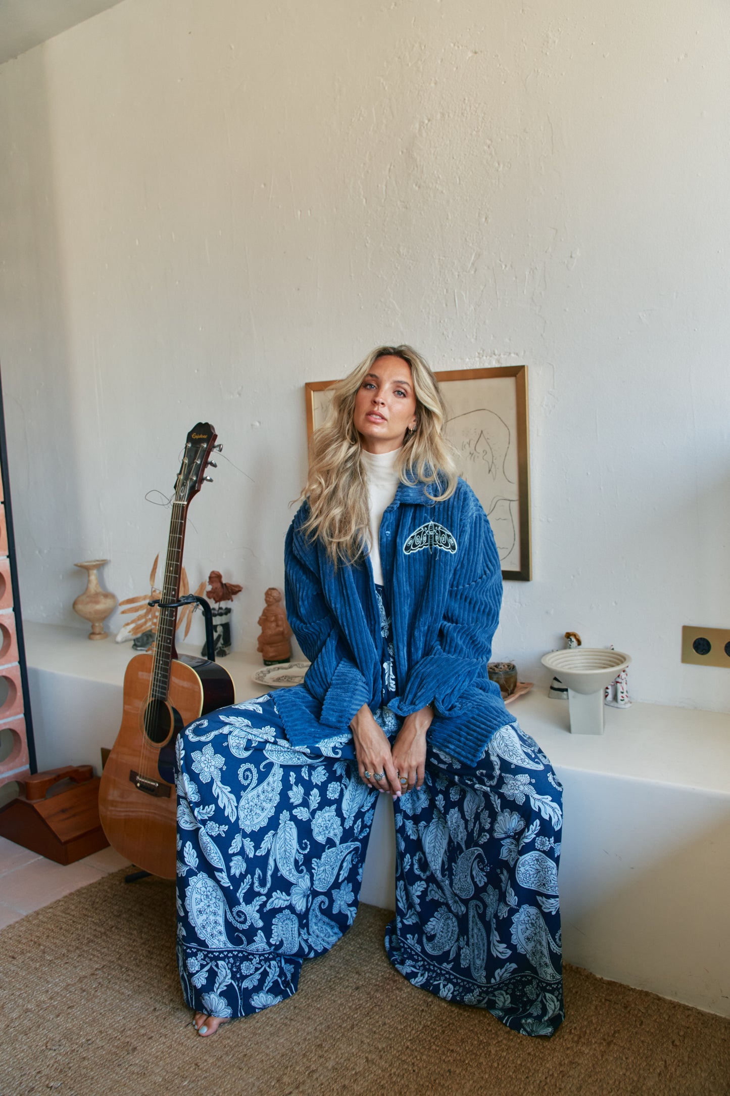 TEXAS CHORD SHIRT JACKET NAVY