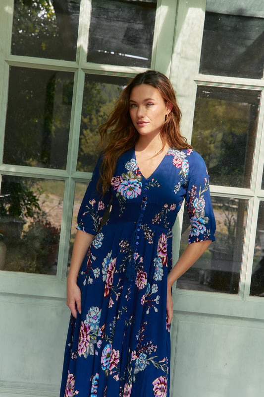 BOTANICA PRINT INDIANA MAXI DRESS