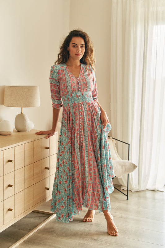 MALIBU PRINT INDIANA MAXI DRESS