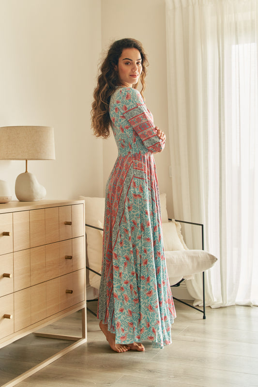 MALIBU PRINT INDIANA MAXI DRESS