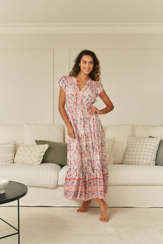 NADIRA PRINT CLARKE DRESS