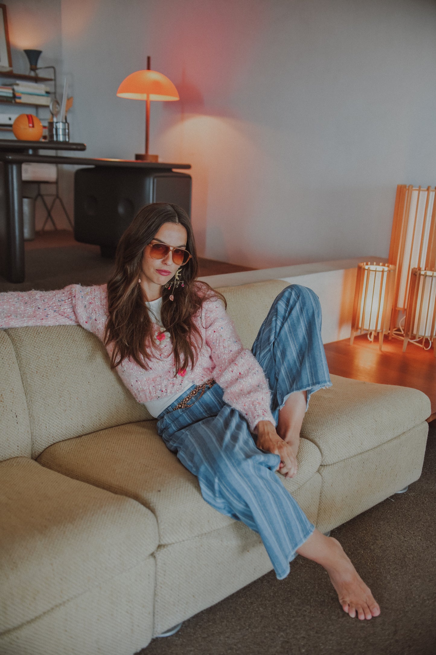 JAGGER - WASHED DENIM PANTS