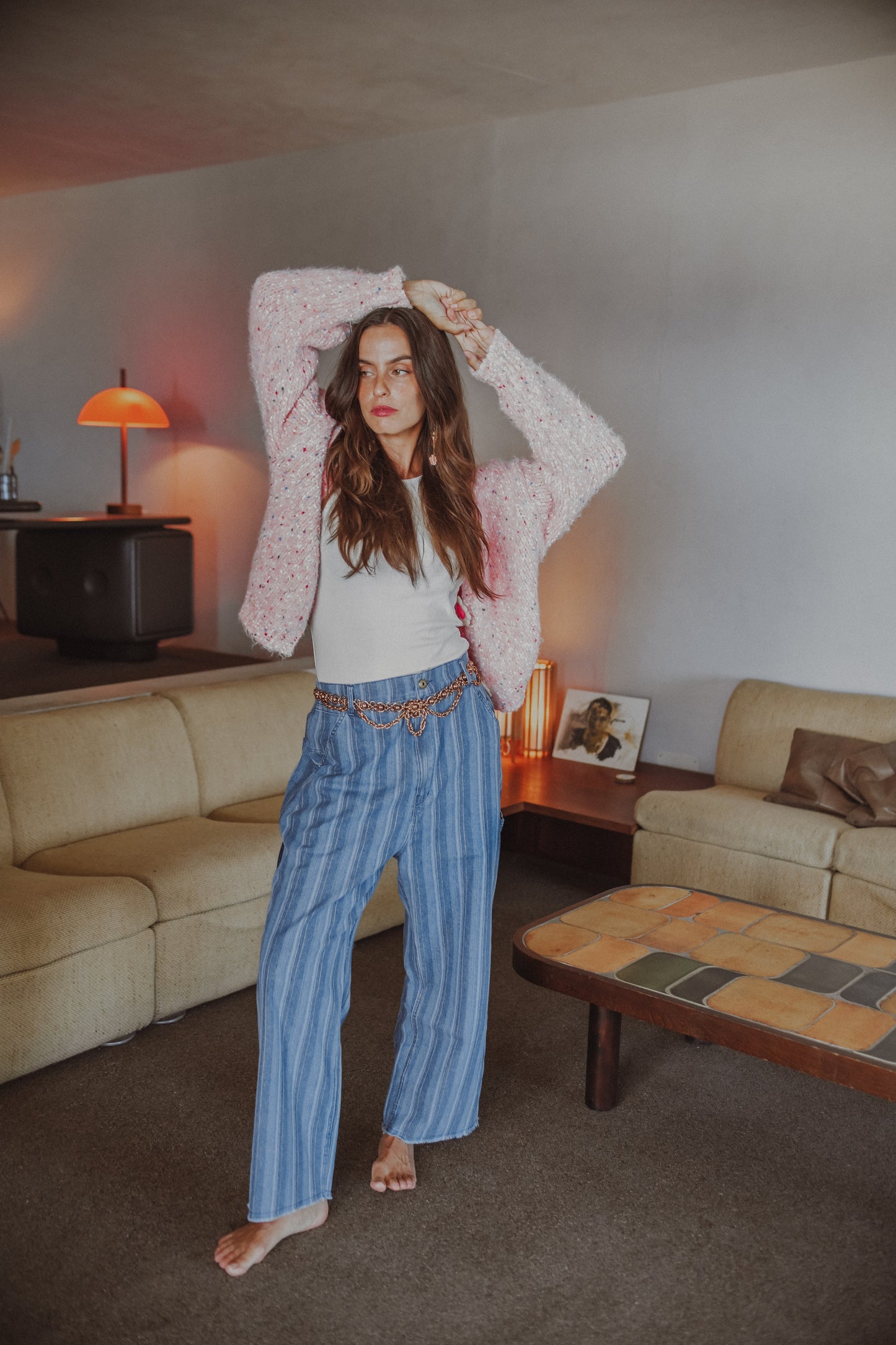 JAGGER - WASHED DENIM PANTS