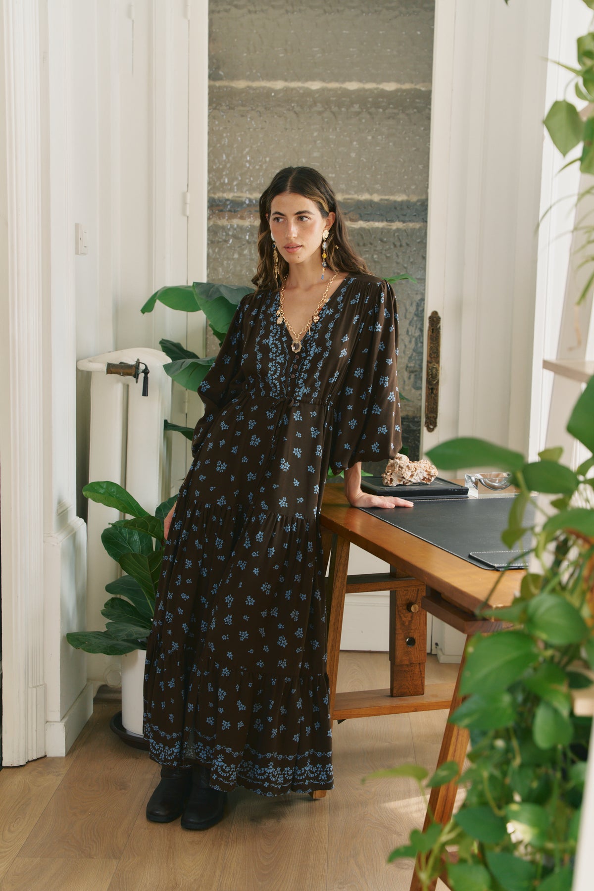 JUNIPER PRINT TERESA MAXI DRESS