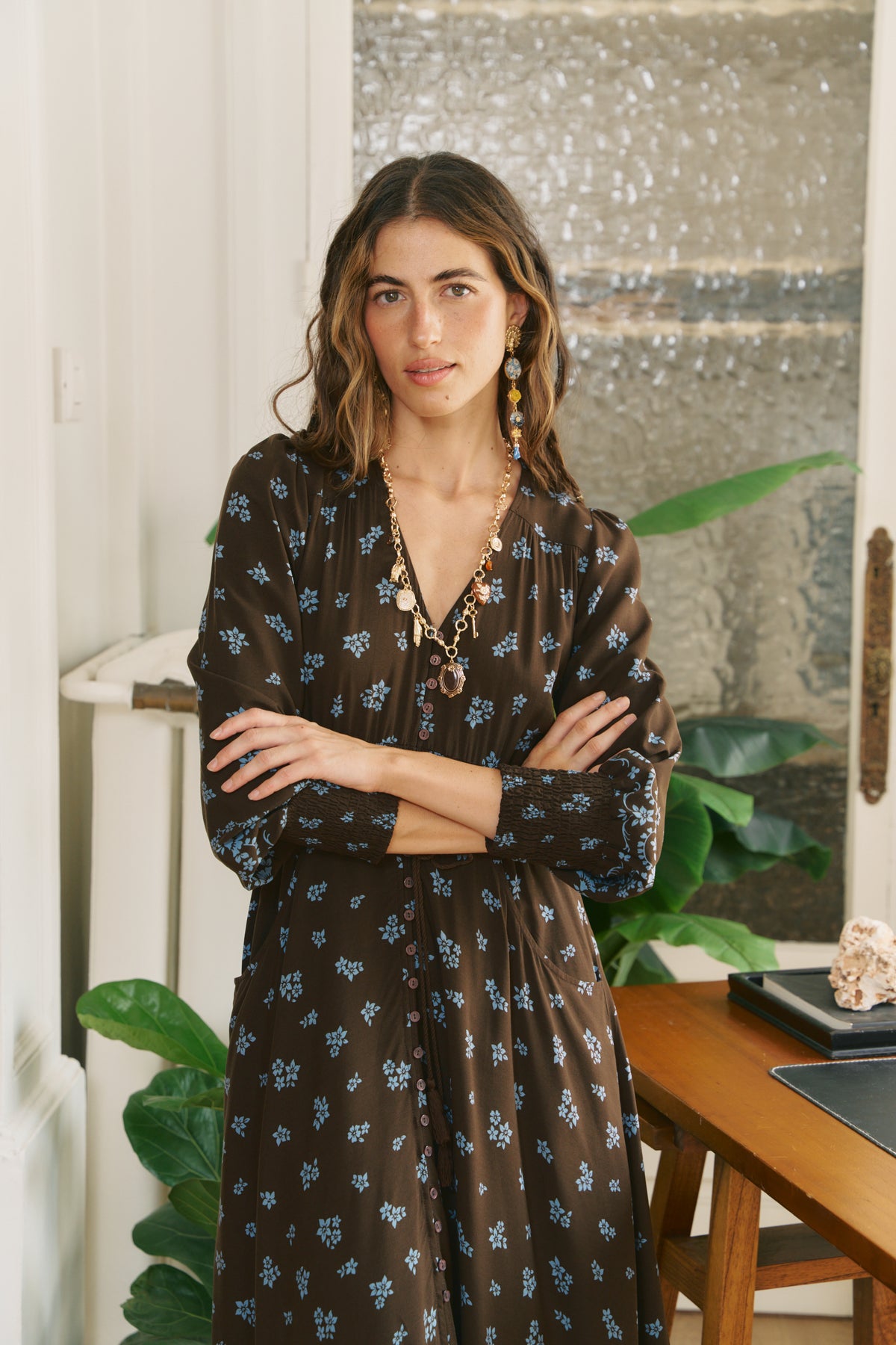 JUNIPER PRINT SABRINA MAXI DRESS