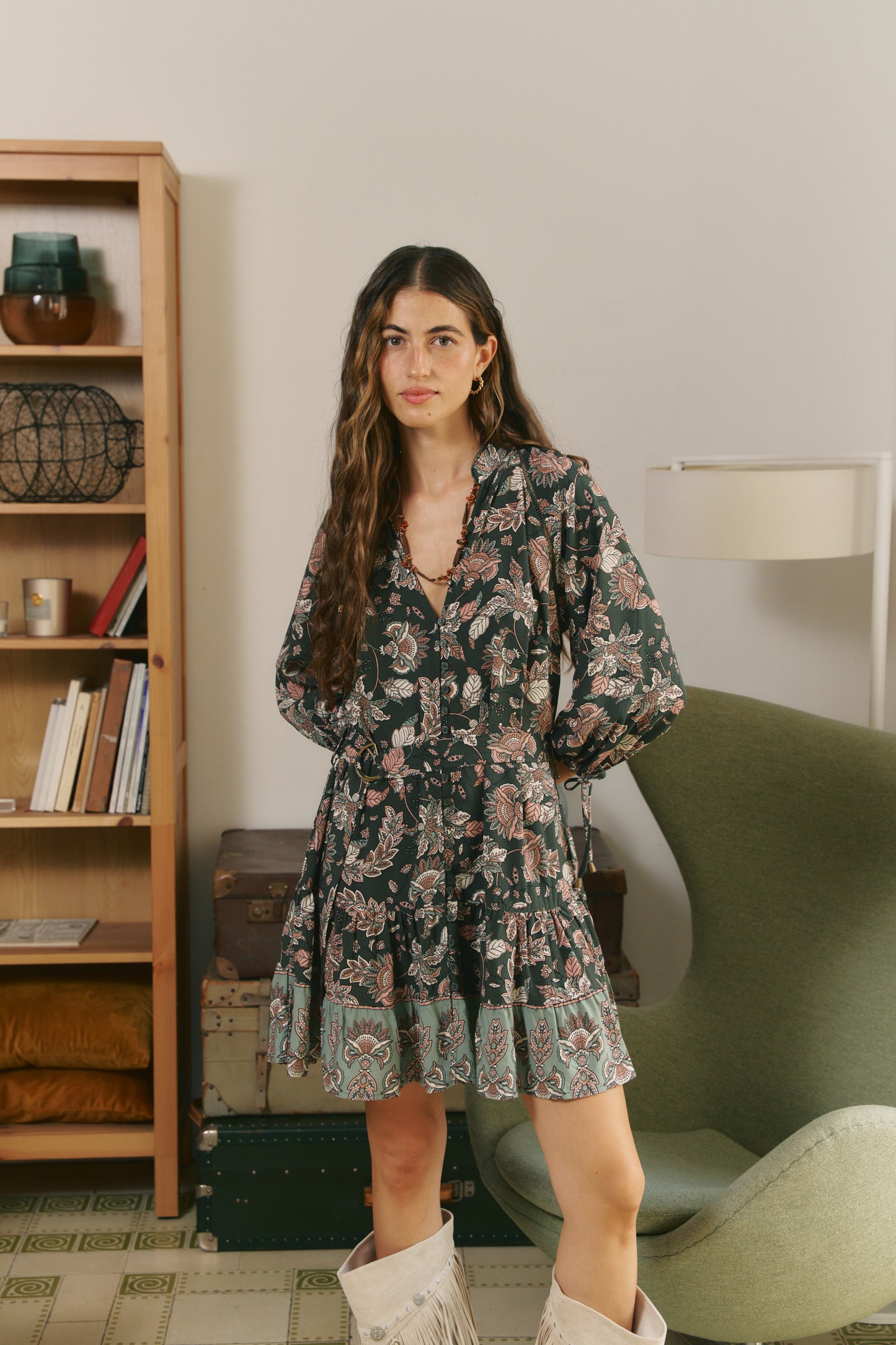 GREEN HAZE PRINT INKA MINI