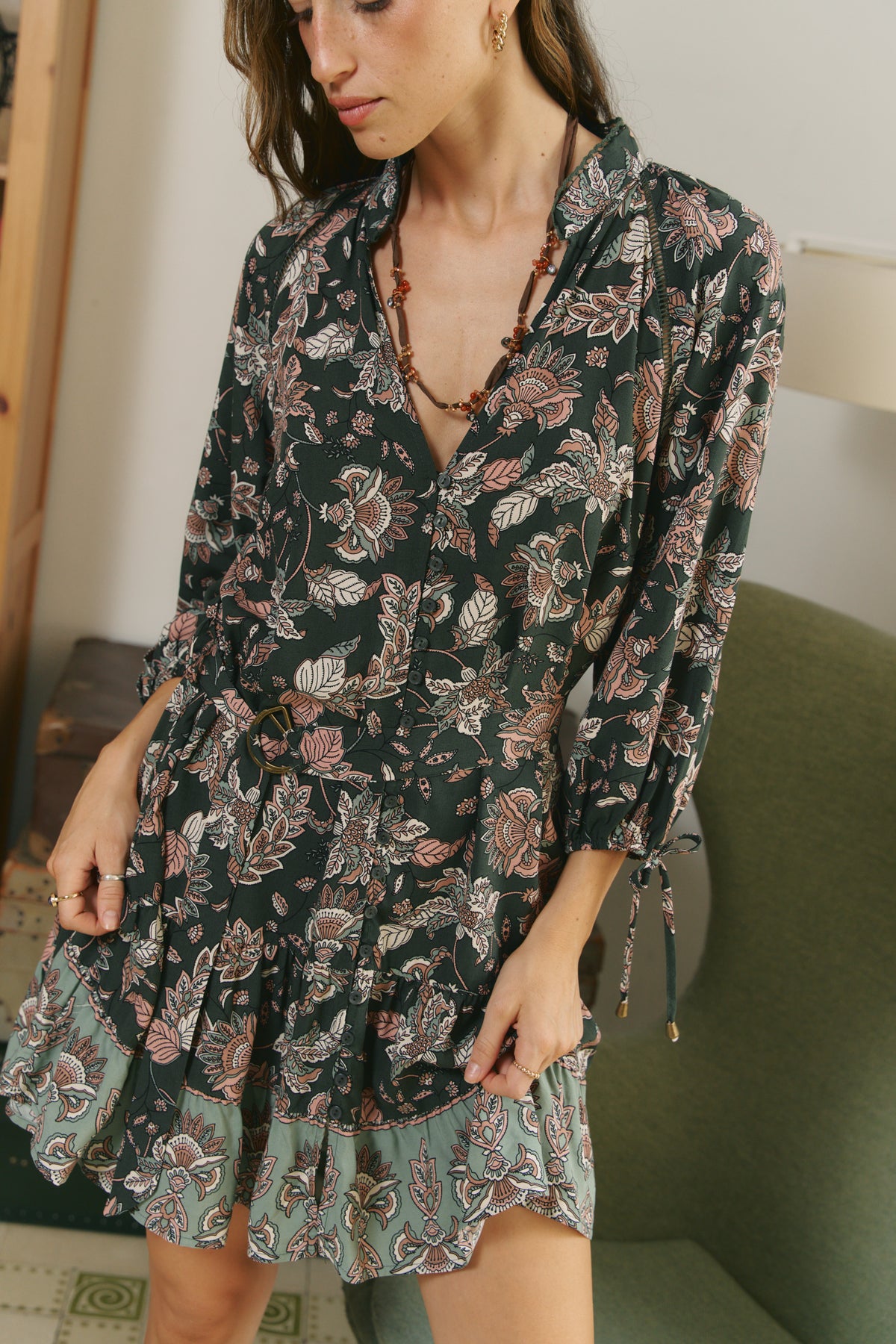 GREEN HAZE PRINT INKA MINI