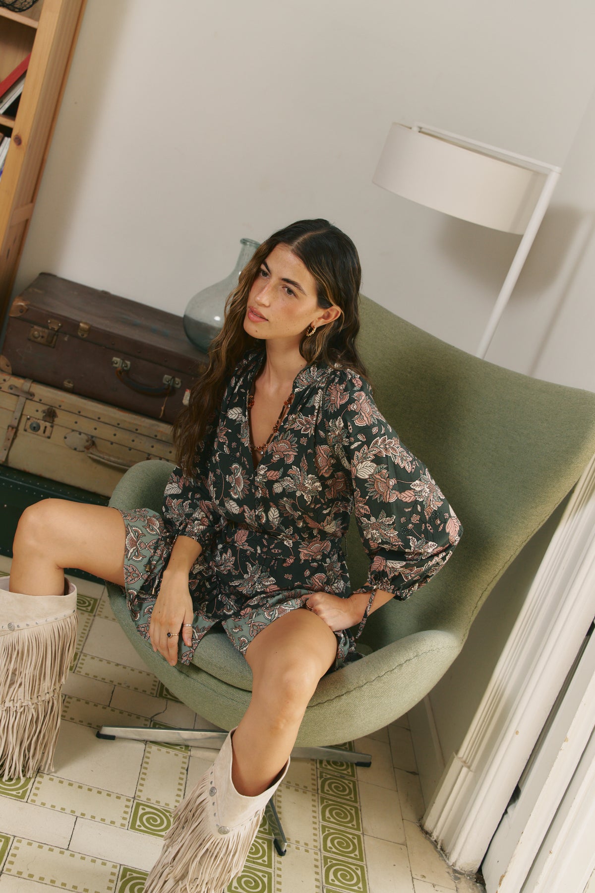 GREEN HAZE PRINT INKA MINI