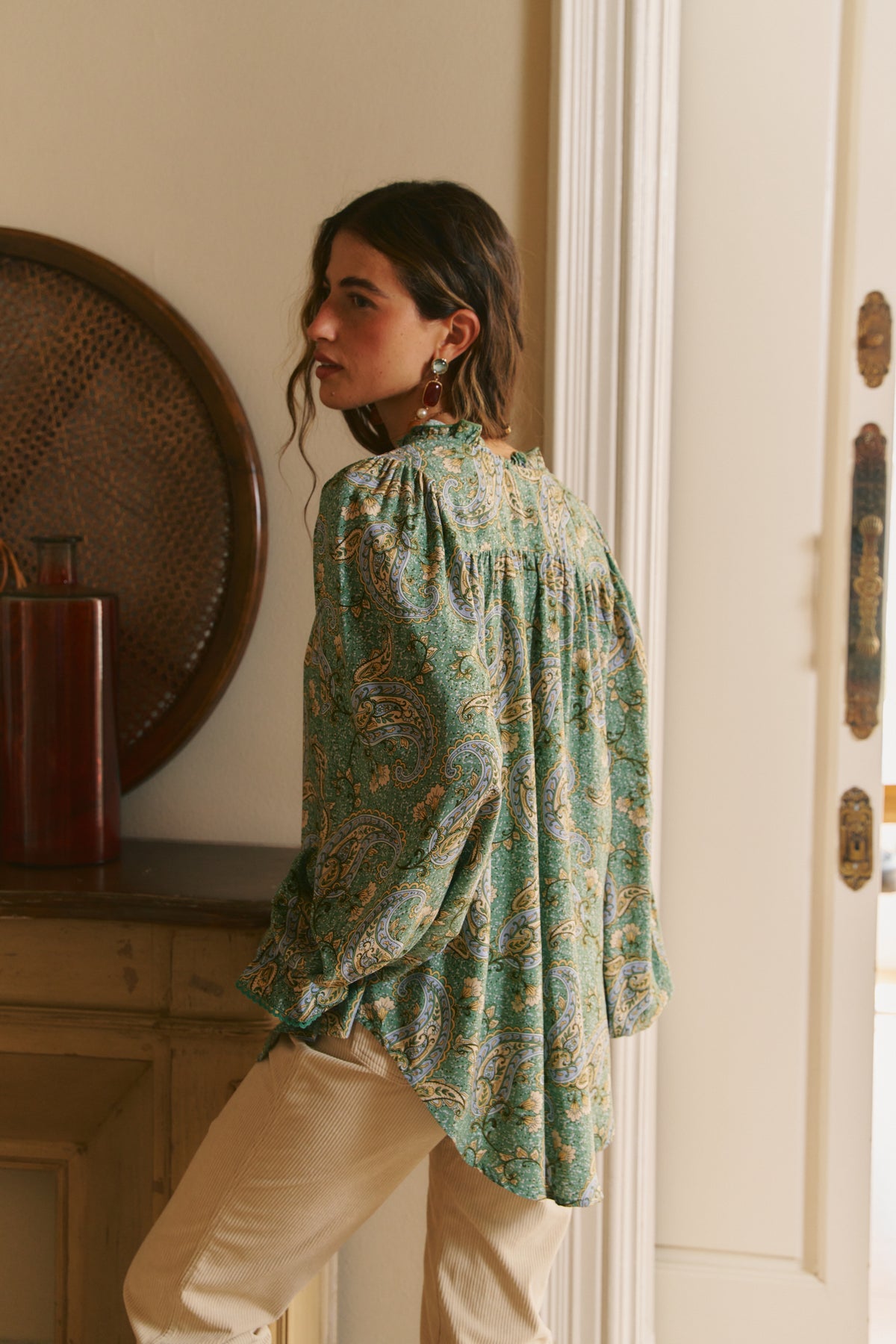 SAGEWOOD PRINT CLARA BLOUSE