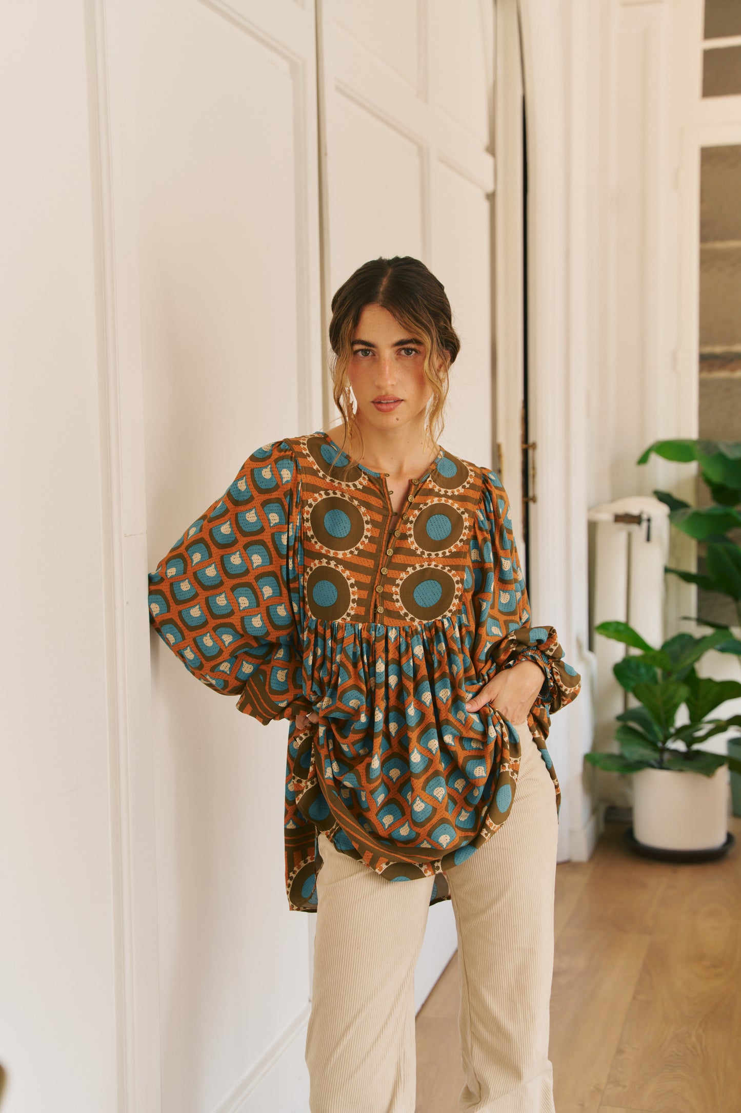 BIANCA PRINT PALOMA BLOUSE