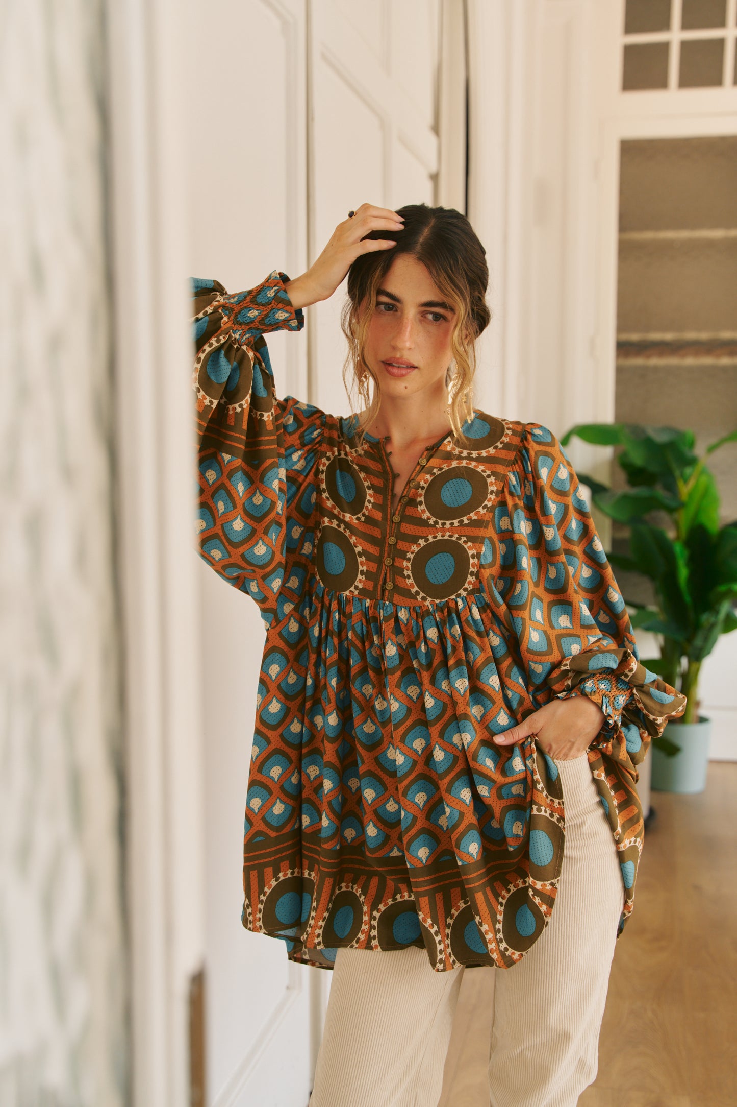 BIANCA PRINT PALOMA BLOUSE
