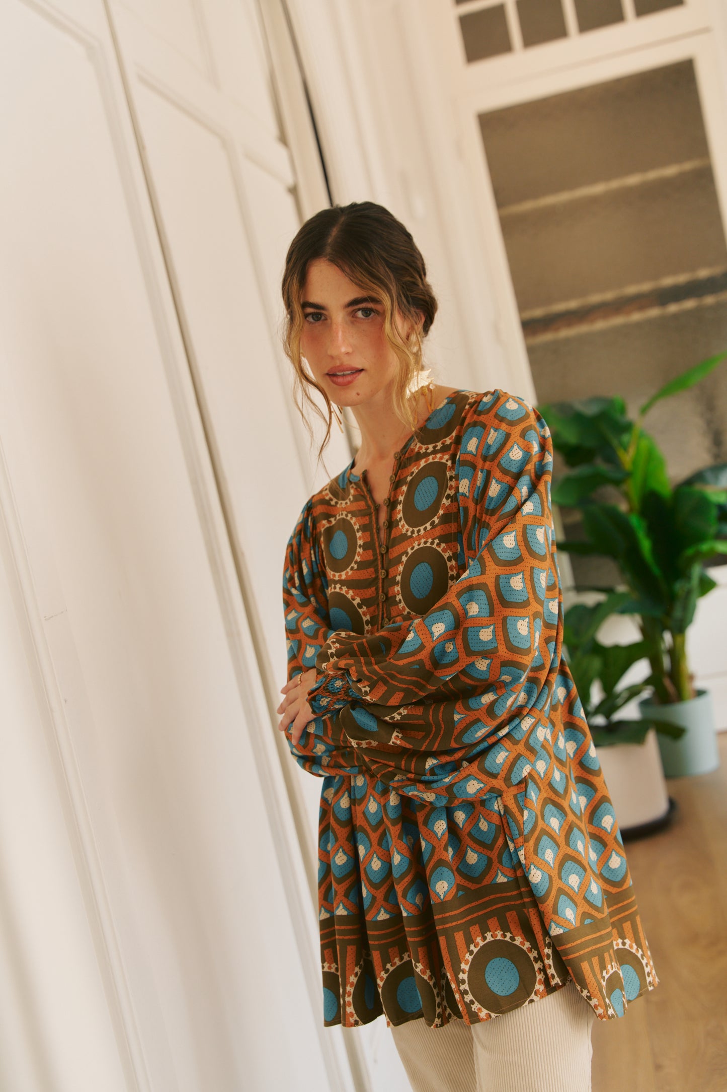 BIANCA PRINT PALOMA BLOUSE