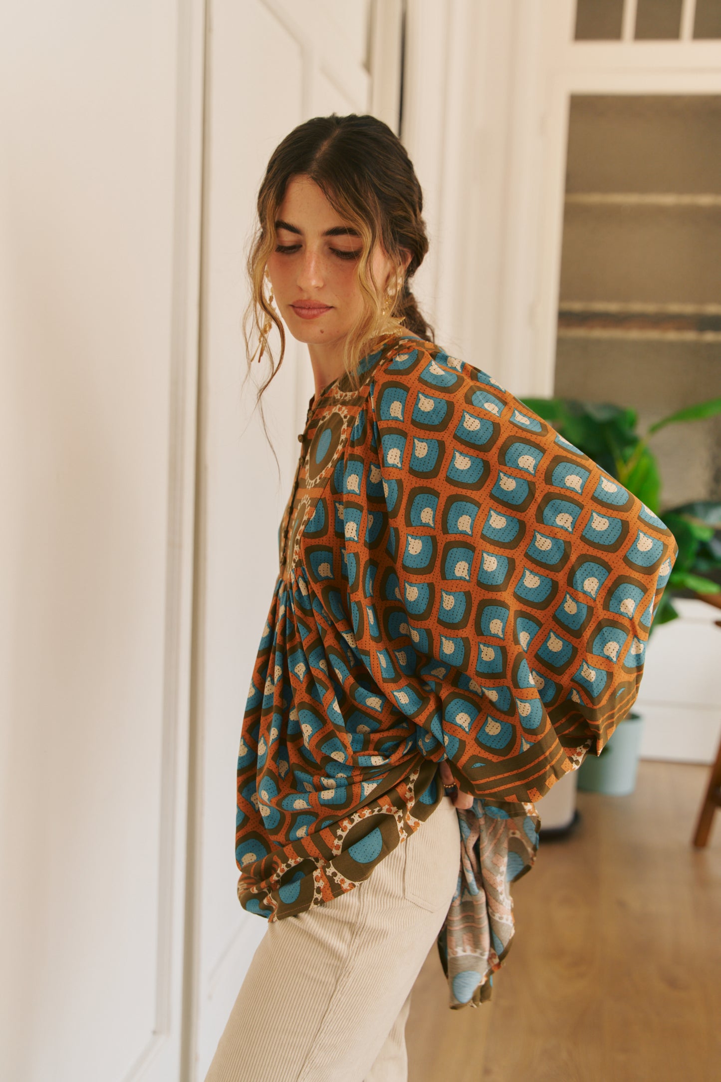 BIANCA PRINT PALOMA BLOUSE