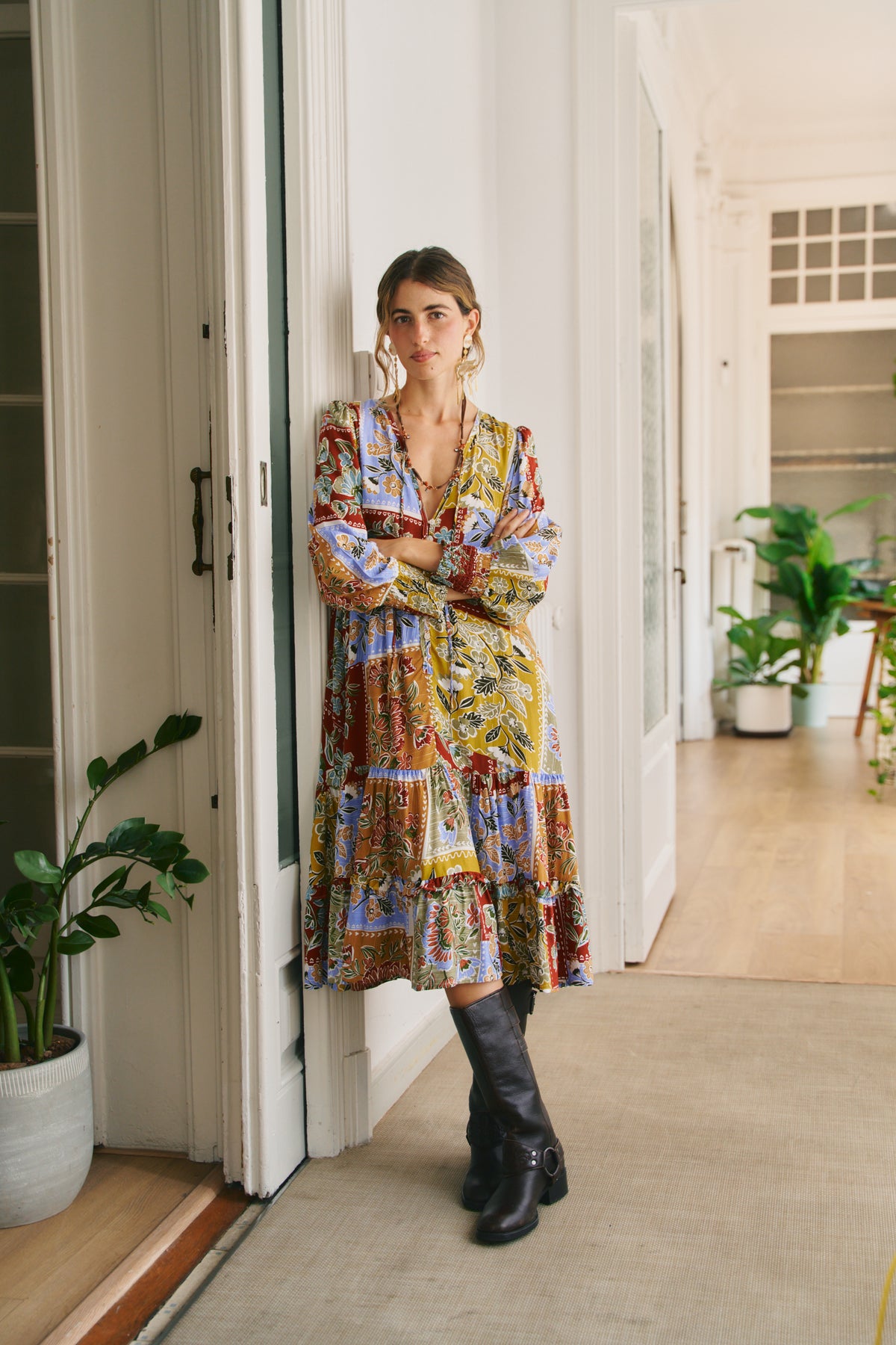 COTTAGE PRINT MONDAY MIDI DRESS