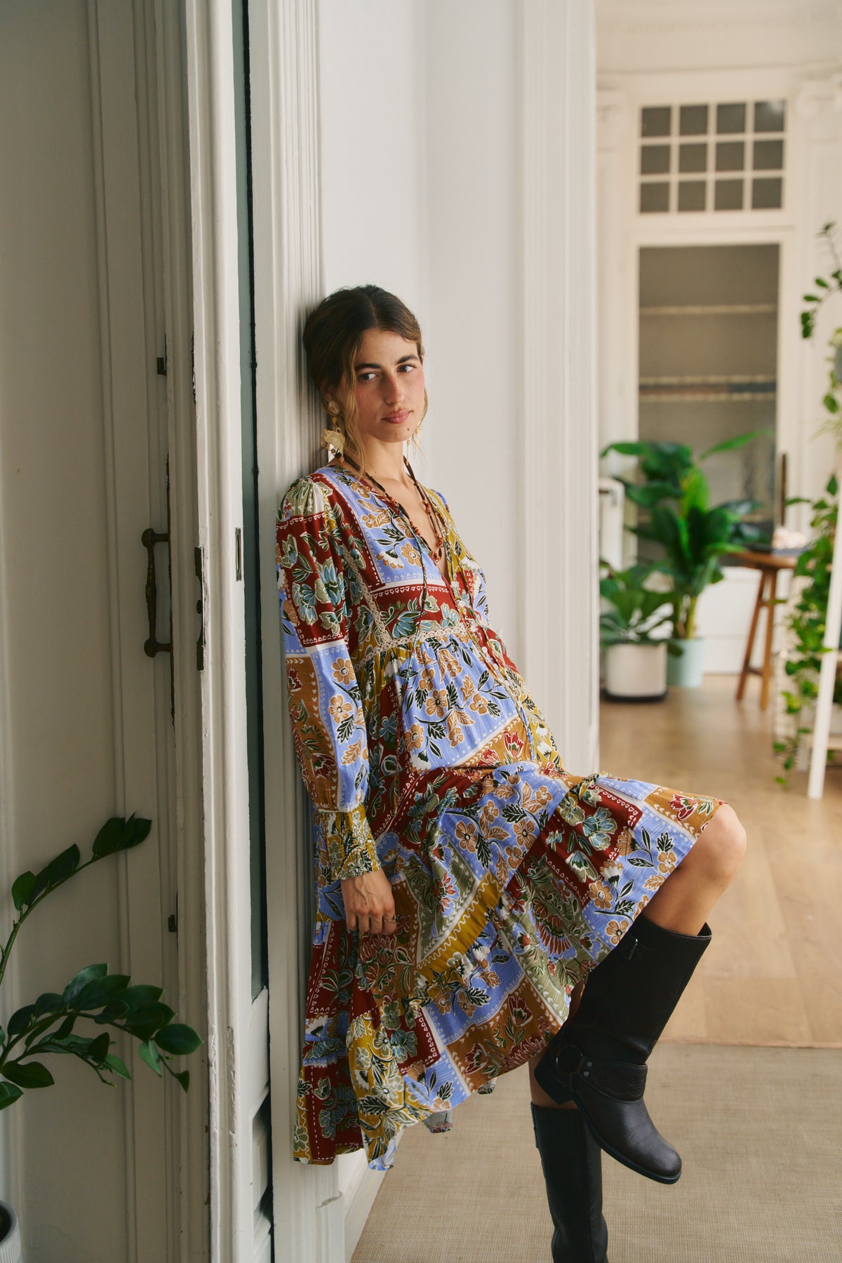 COTTAGE PRINT MONDAY MIDI DRESS