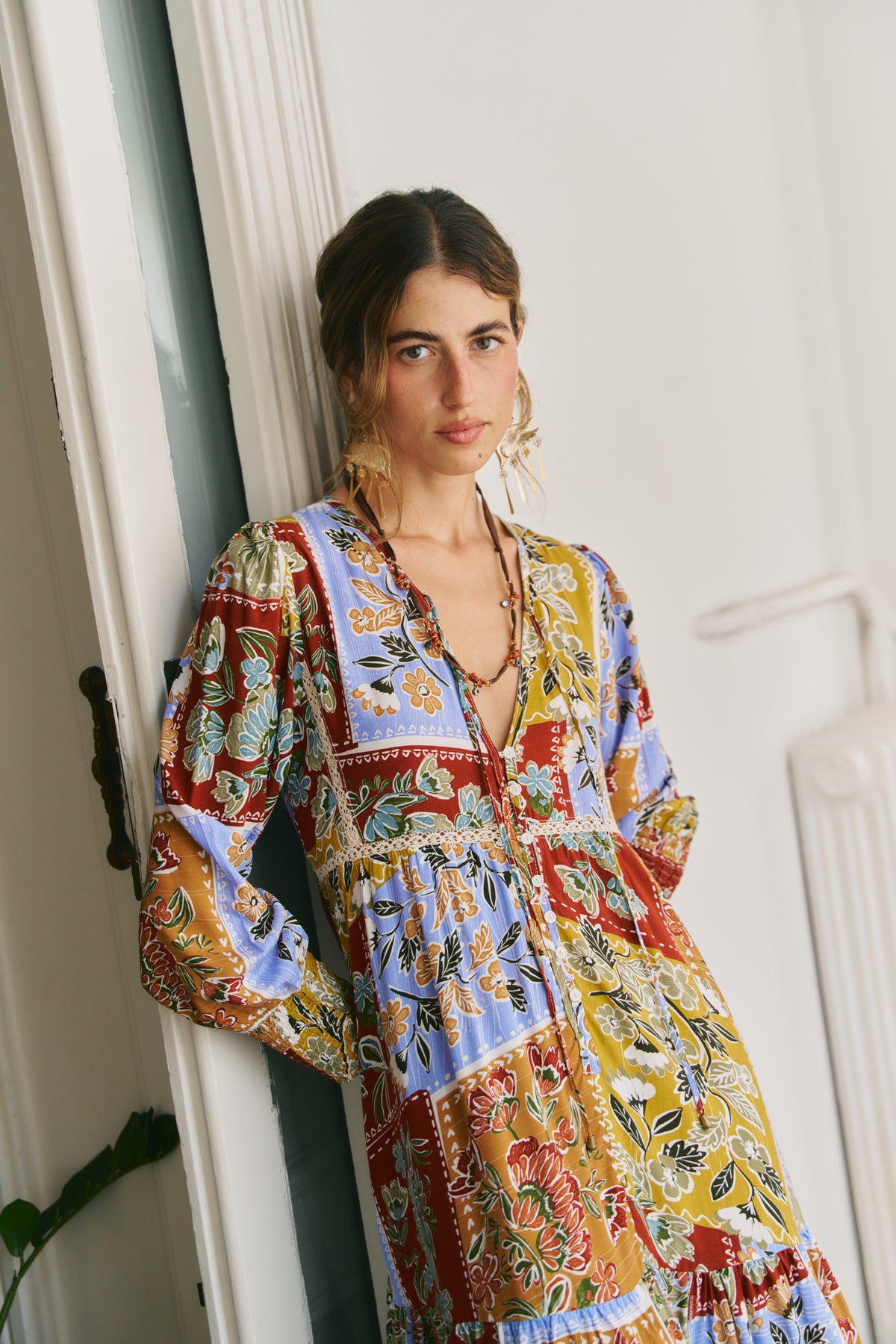 COTTAGE PRINT MONDAY MIDI DRESS