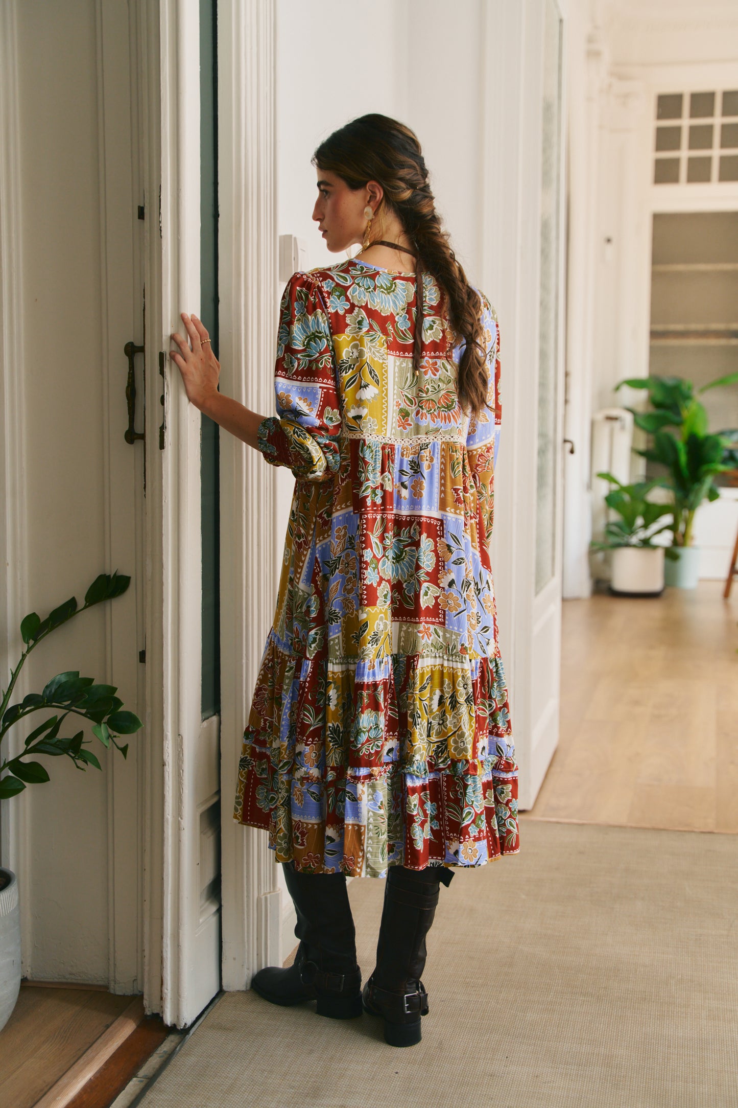 COTTAGE PRINT MONDAY MIDI DRESS