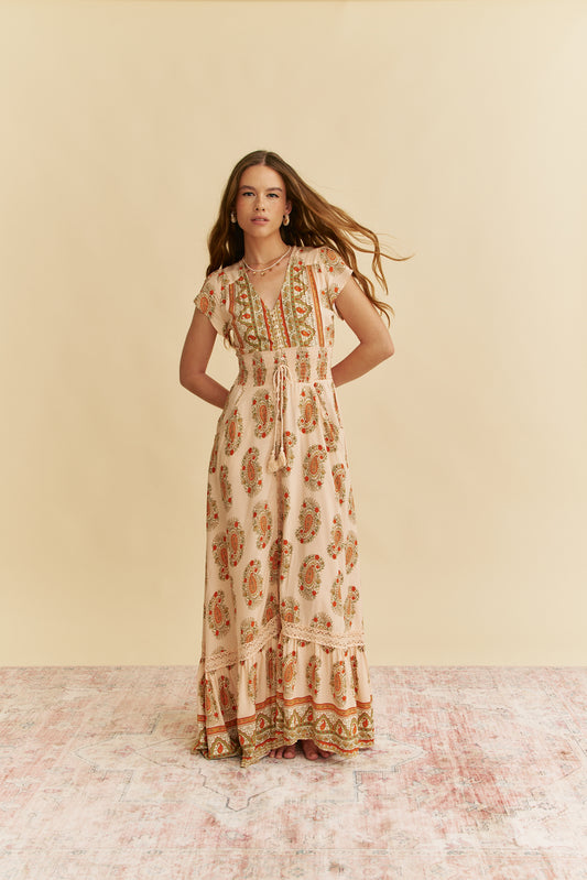 PALAMOS PRINT ROMI MAXI DRESS