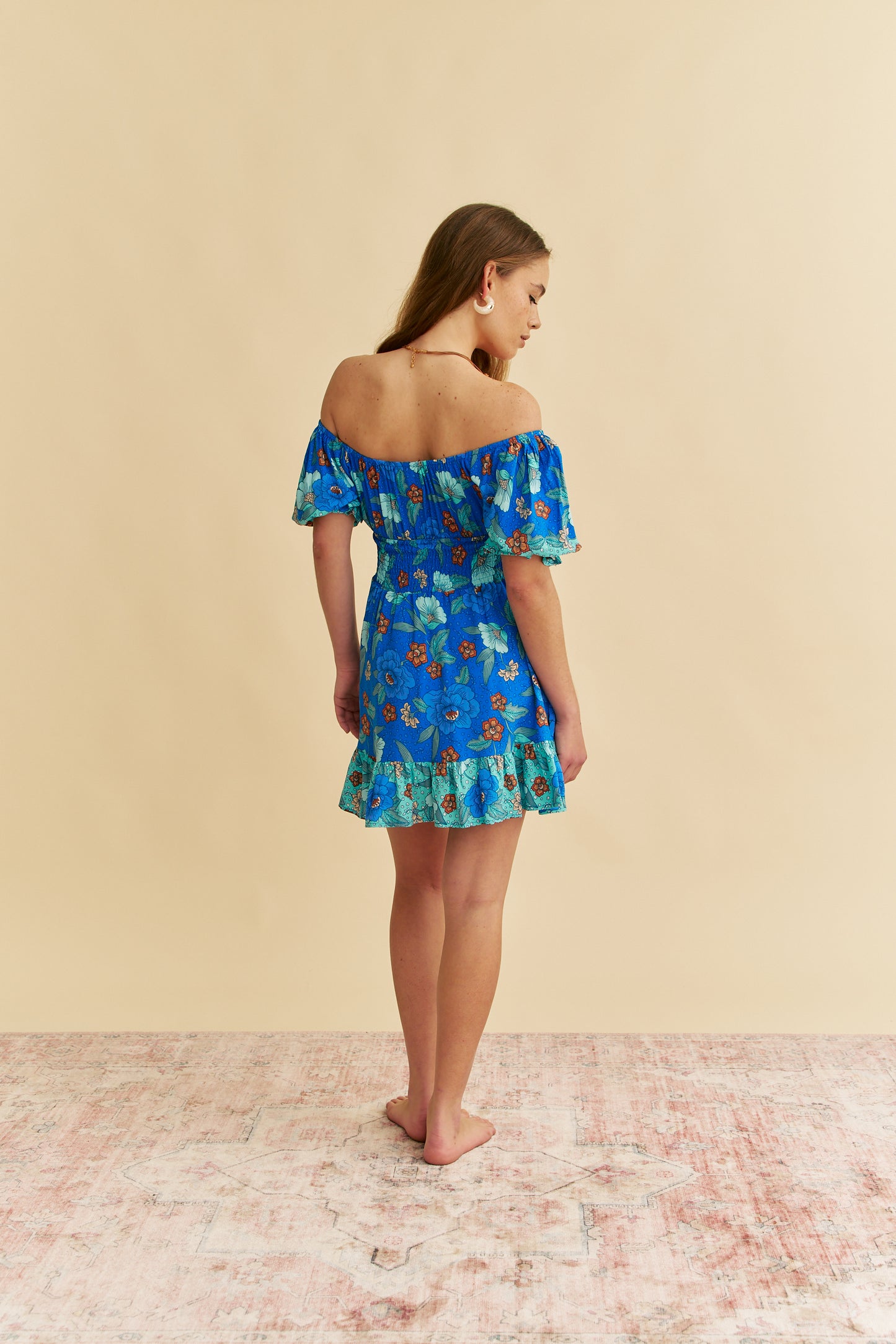 LOVE IN MIST PRINT RINI MINI DRESS 