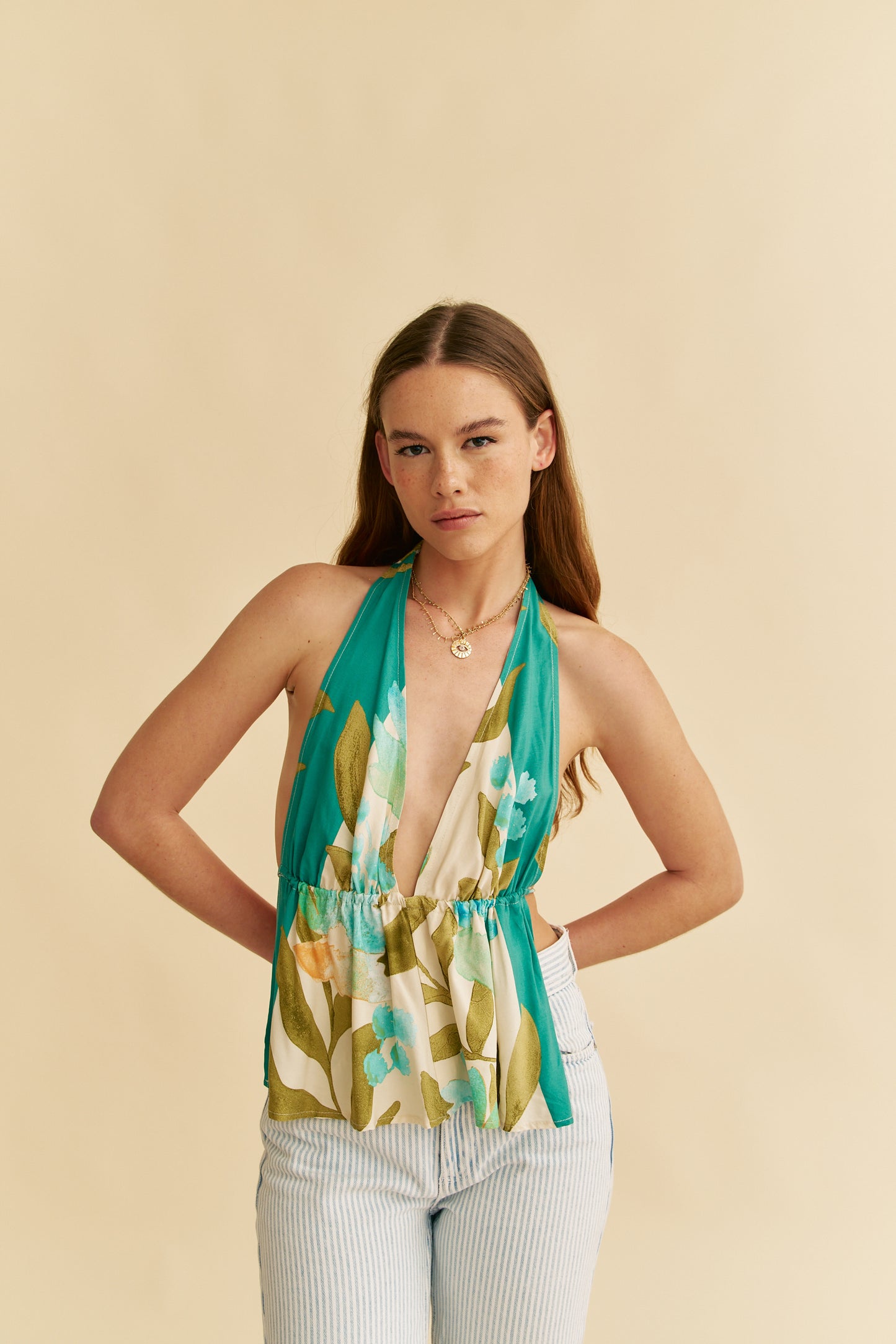 HIMALAYA PRINT TALIA TOP