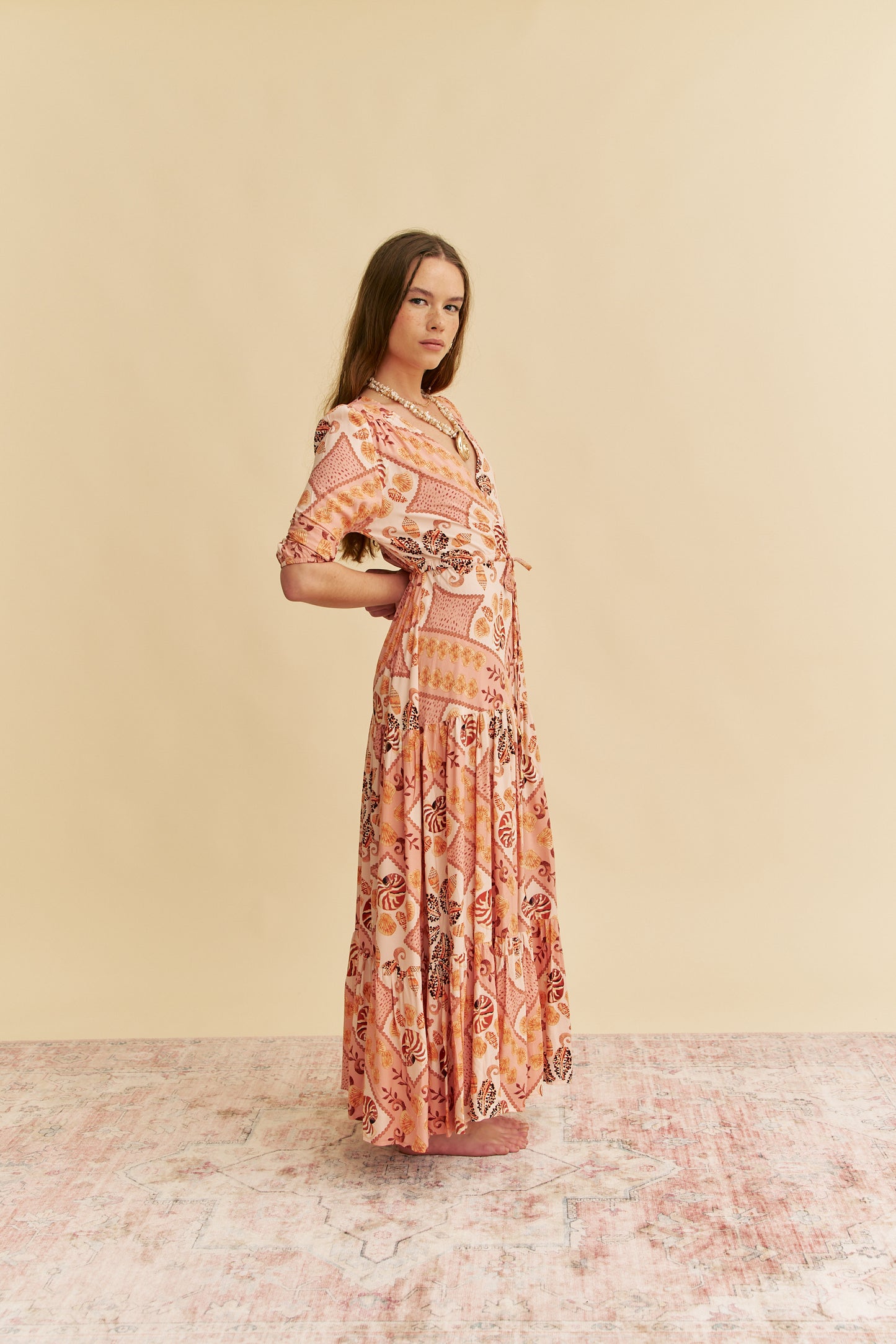 TAHITIAN PRINT TESSA MAXI 