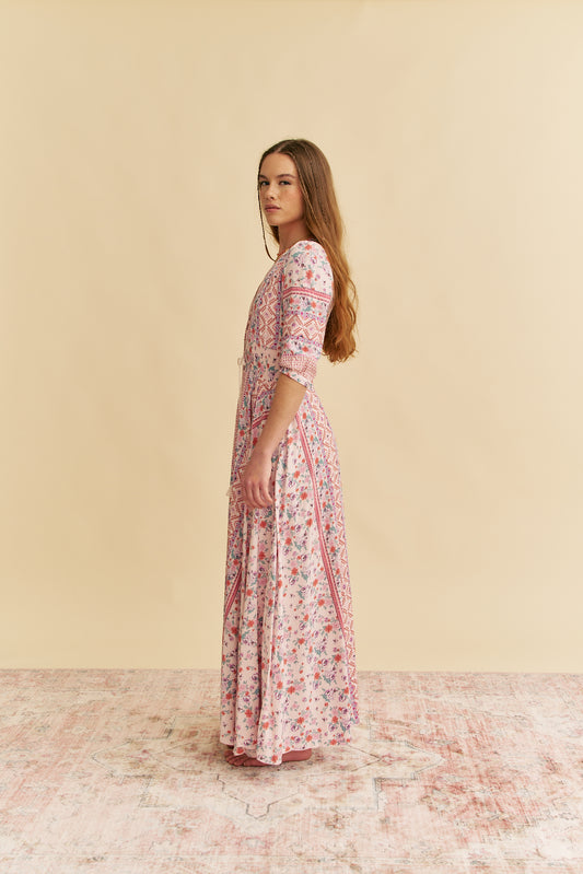 NADIRA PRINT INDIANA MAXI DRESS