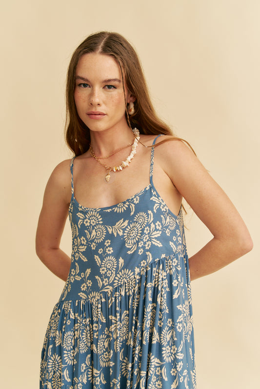 DAY DREAM SEA PRINT WINONA MAXI