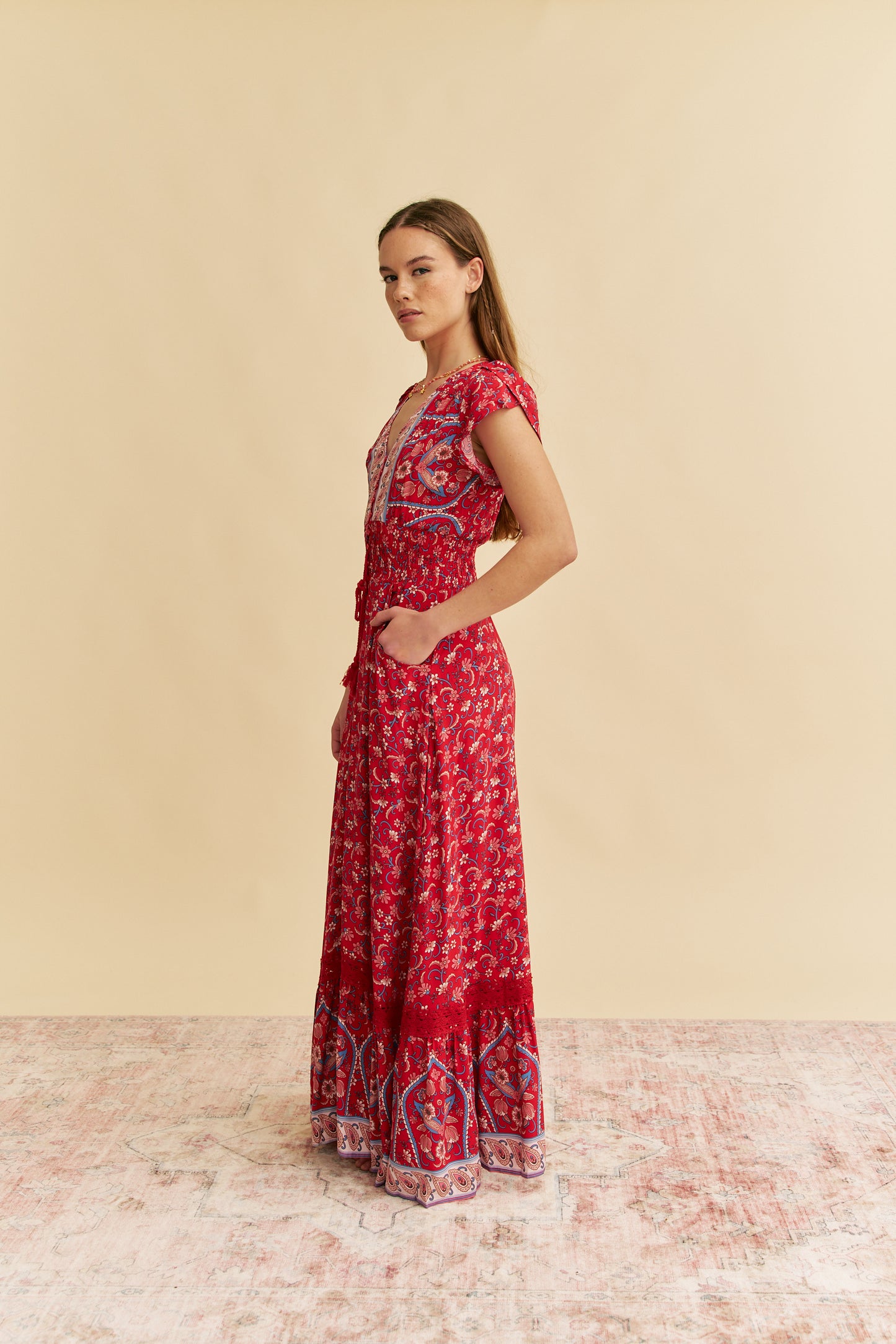 RUBY ROUGE PRINT ROMI MAXI