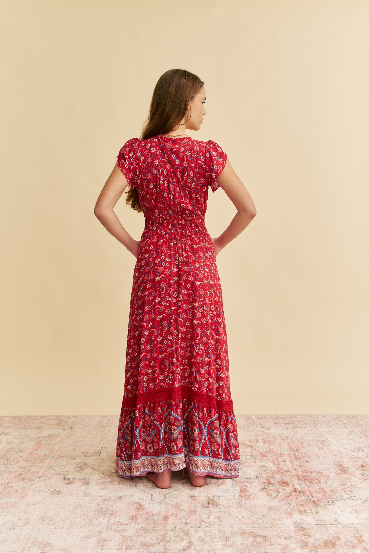 RUBY ROUGE PRINT ROMI MAXI