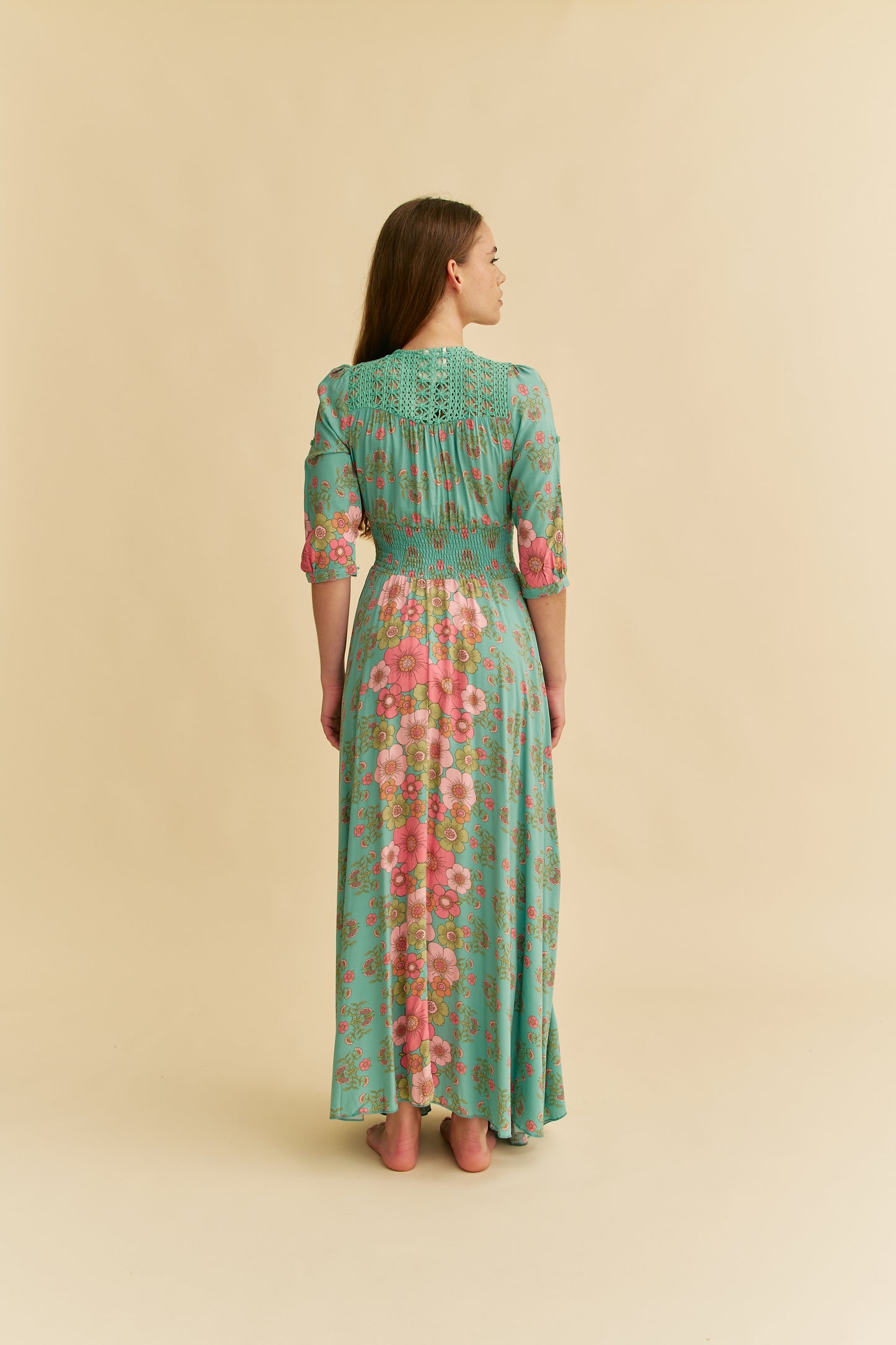CELESTIA PRINT INDIANA MAXI DRESS