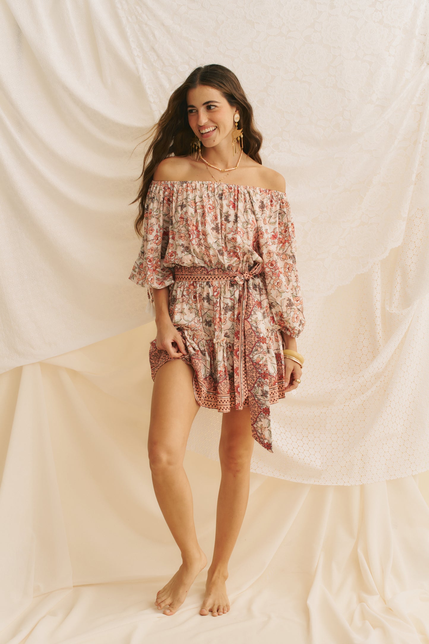 PAOLA PRINT MINI DRESS