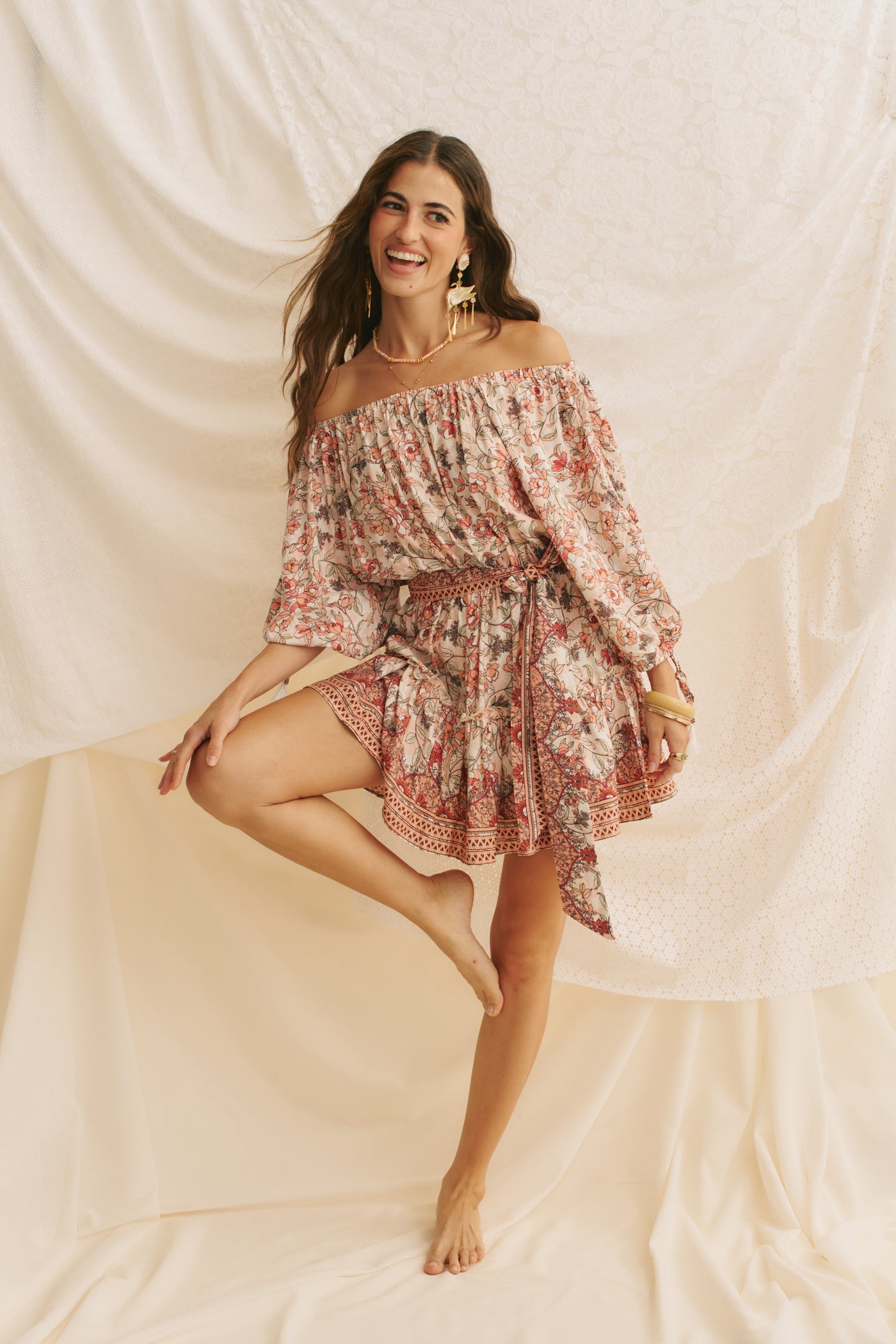 PAOLA PRINT MINI DRESS