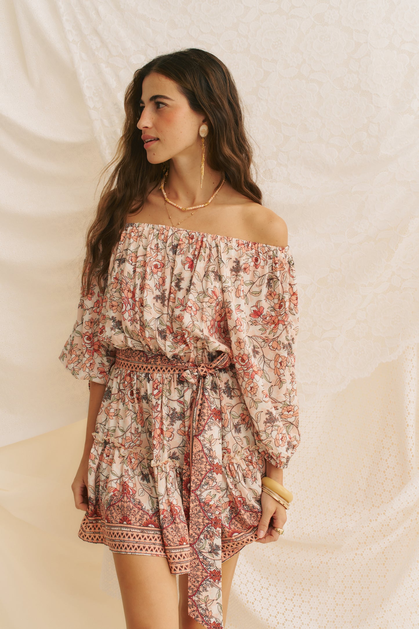 PAOLA PRINT MINI DRESS