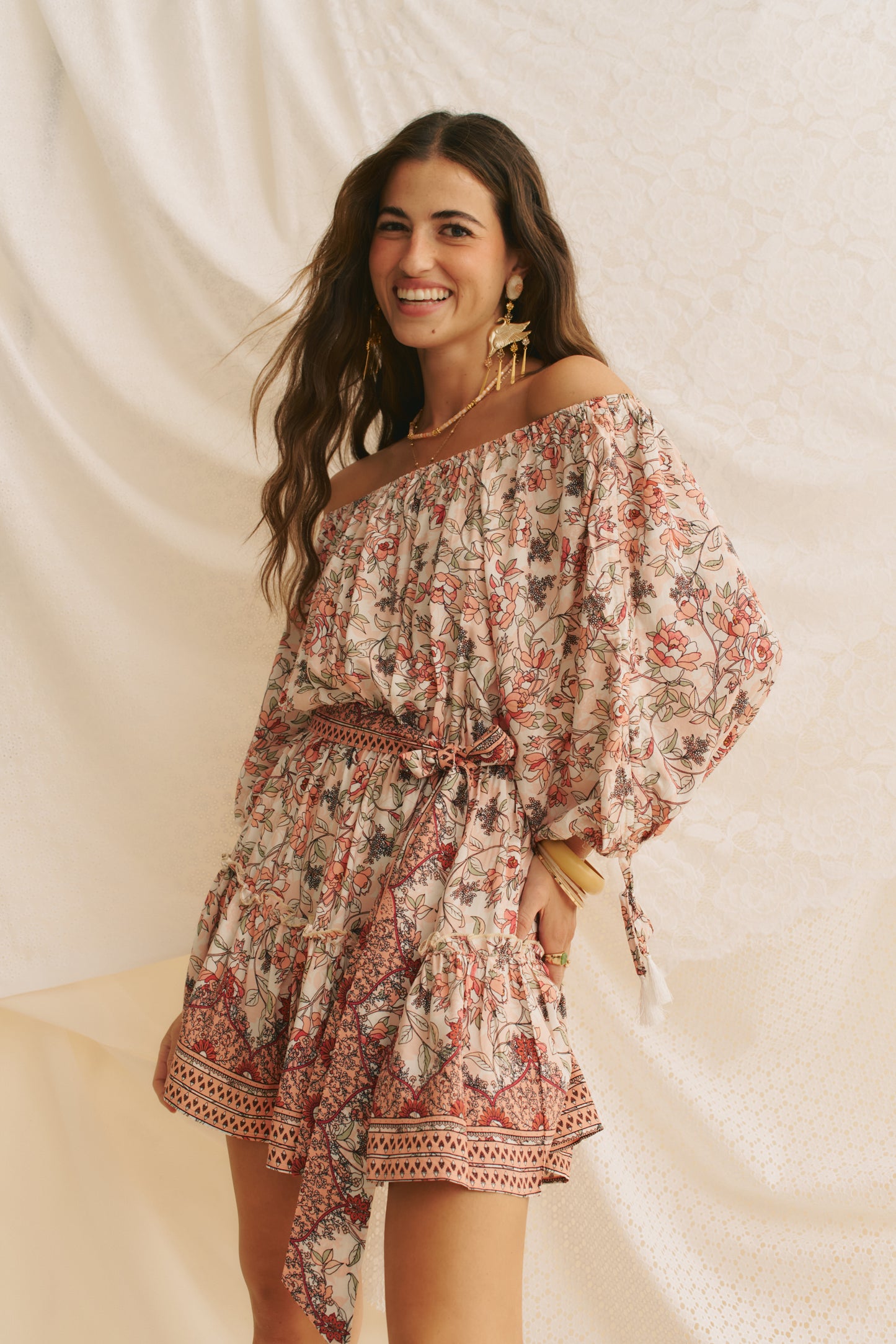 PAOLA PRINT MINI DRESS