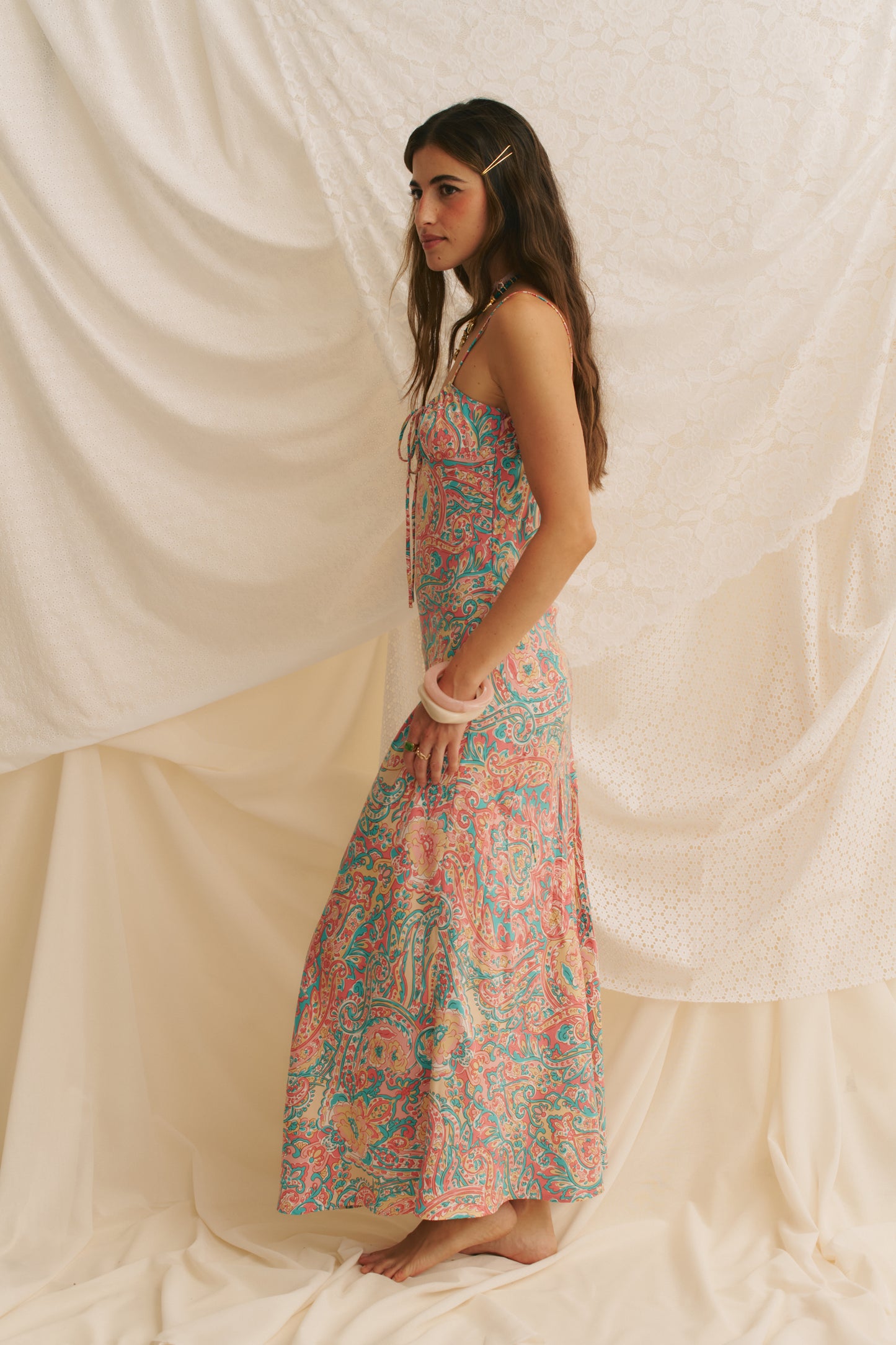 OCEAN LULLABY PRINT SPRITZ MAXI