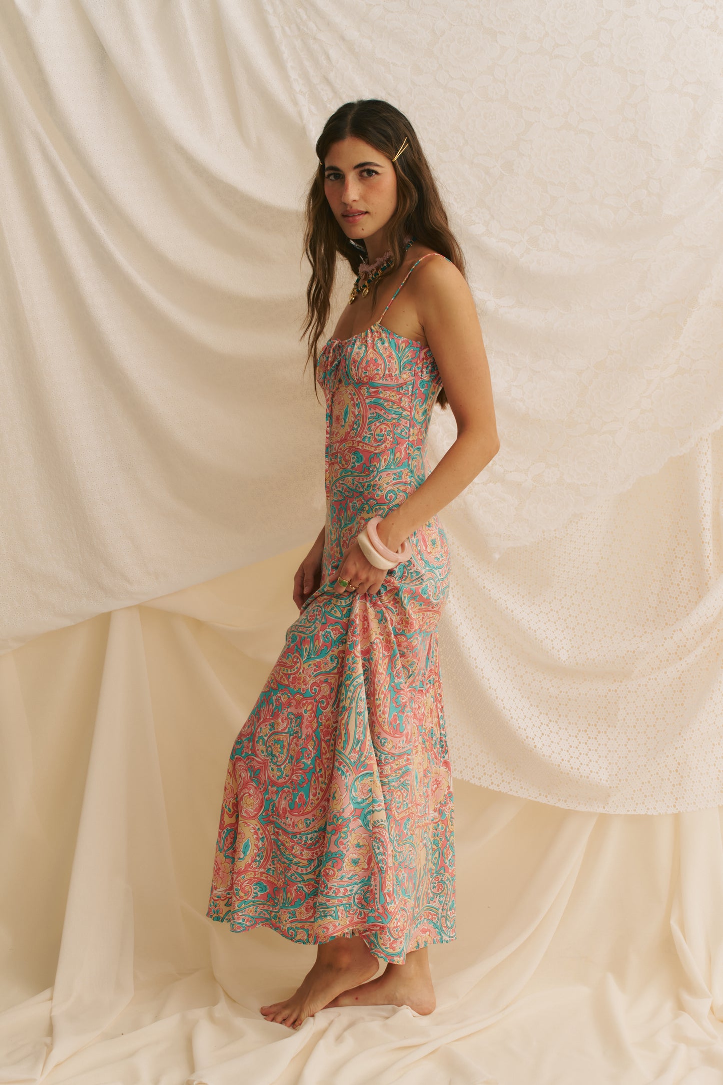 OCEAN LULLABY PRINT SPRITZ MAXI