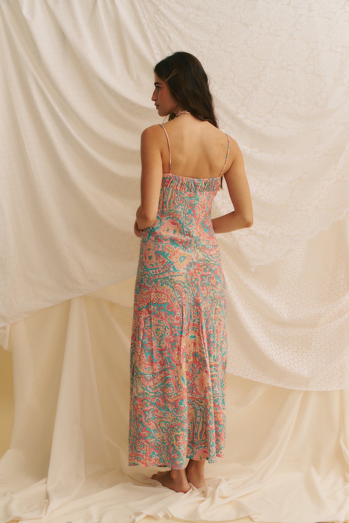 OCEAN LULLABY PRINT SPRITZ MAXI