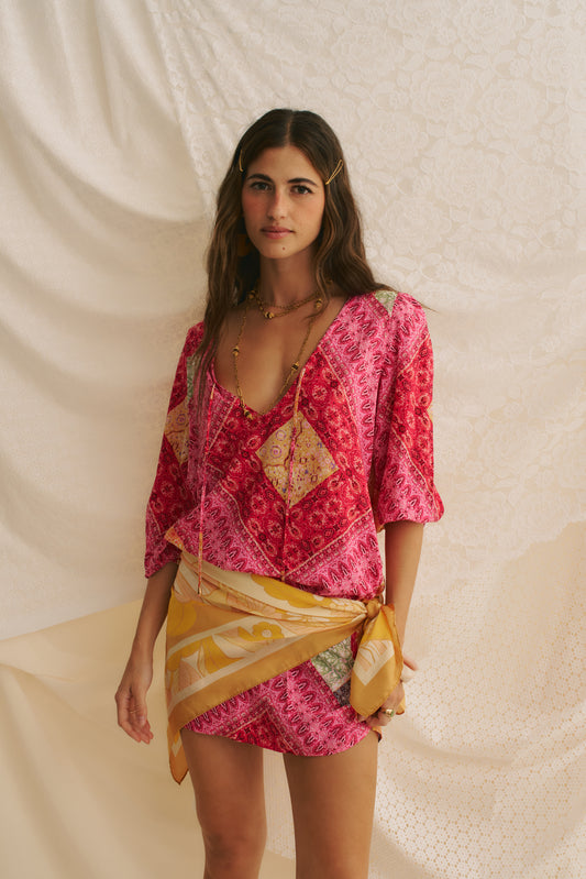 VIVA BONITA PRINT LAKE DRESS