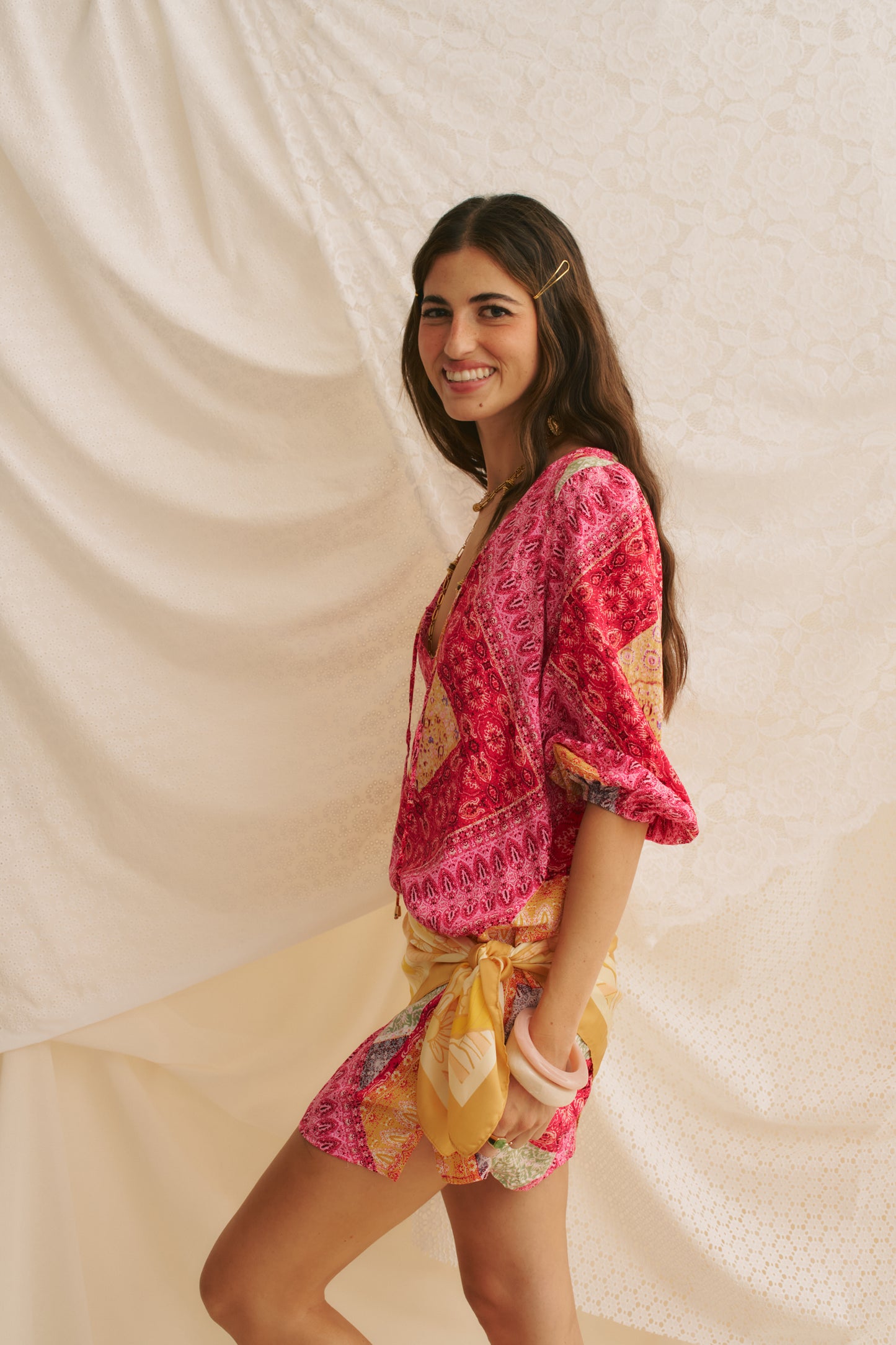 VIVA BONITA PRINT LAKE DRESS