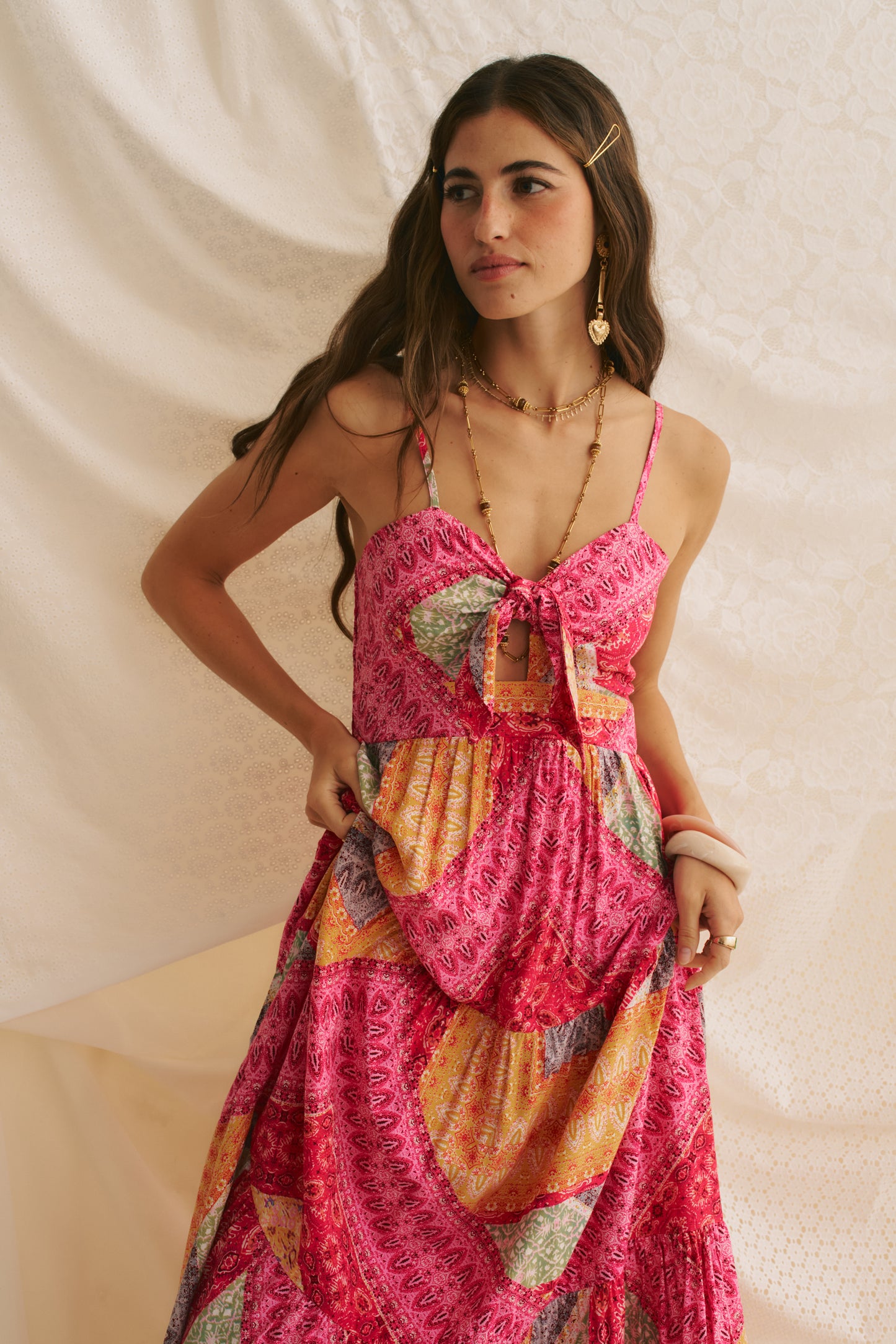 VIVA BONITA PRINT BAMBI DRESS