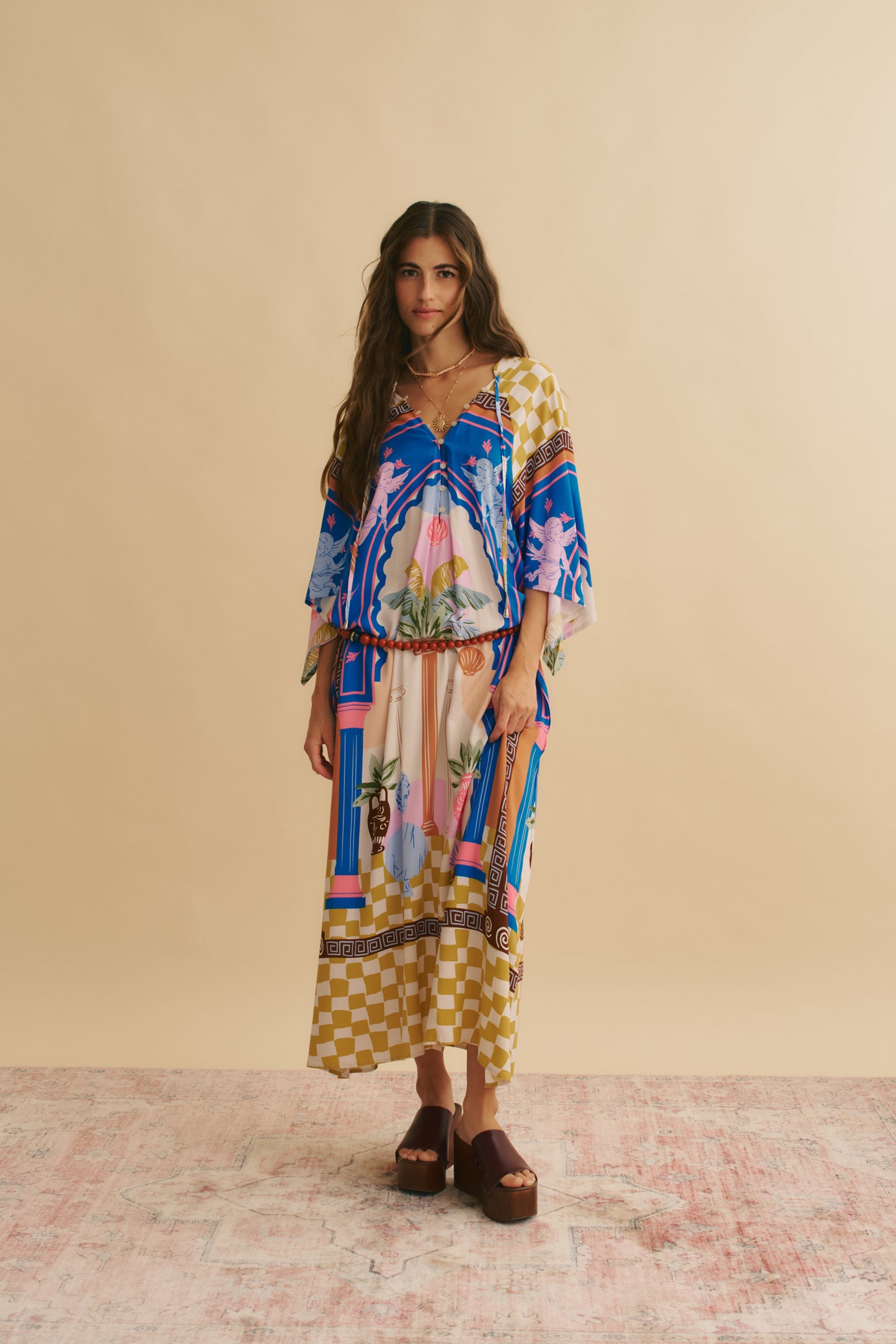 ROMEO PRINT BREE MAXI DRESS