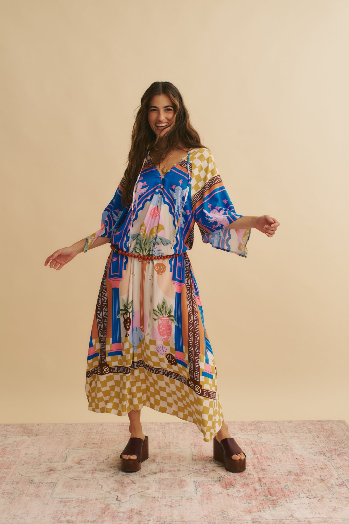 ROMEO PRINT BREE MAXI DRESS