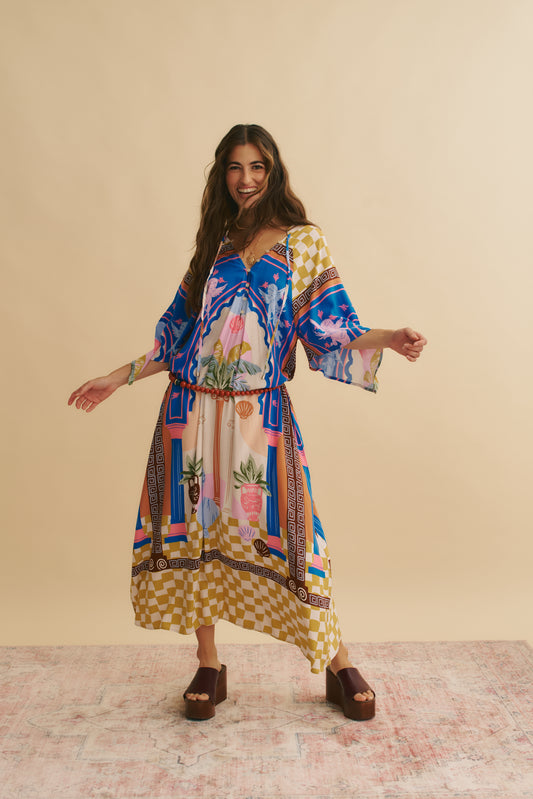 ROMEO PRINT BREE MAXI DRESS