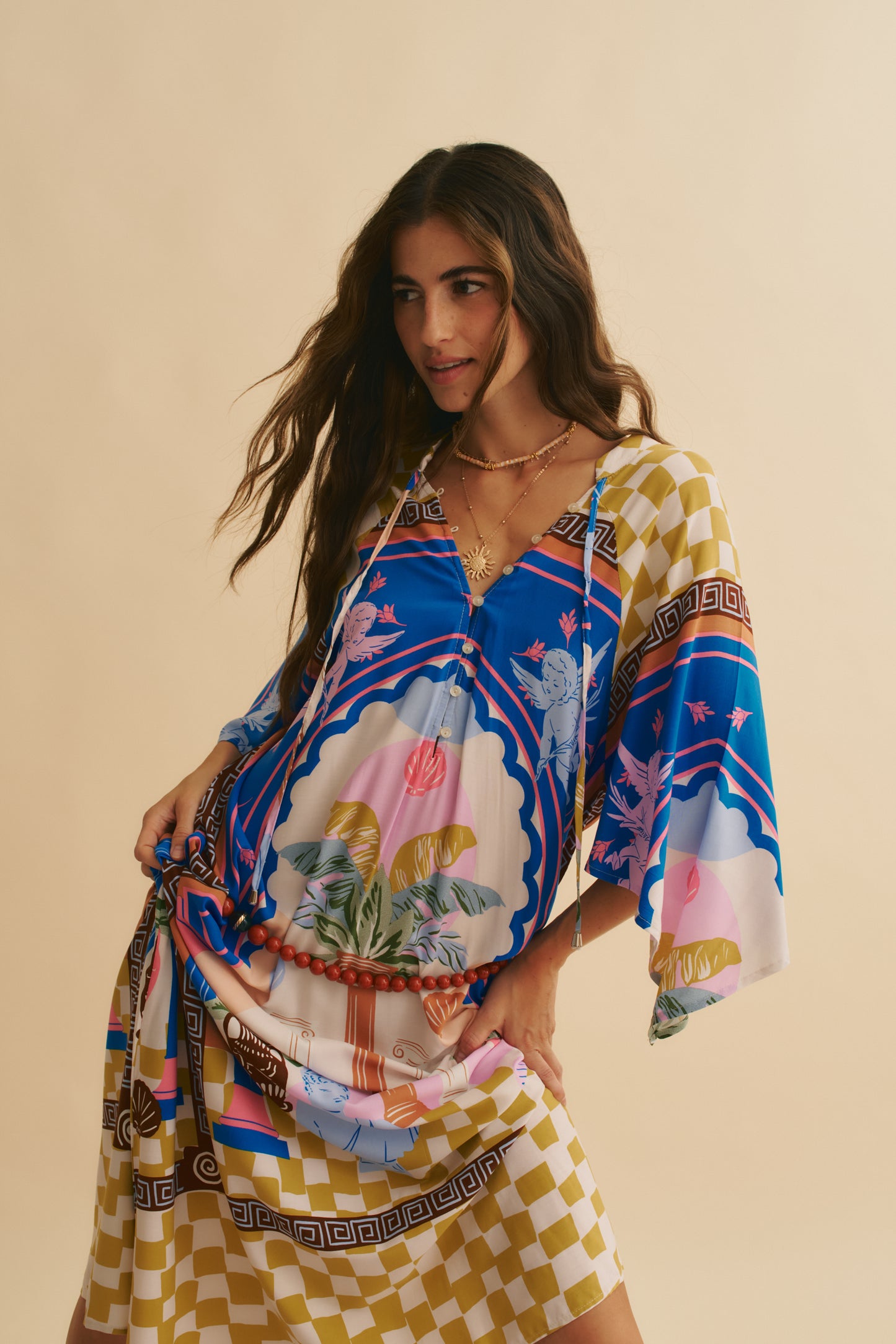 ROMEO PRINT BREE MAXI DRESS