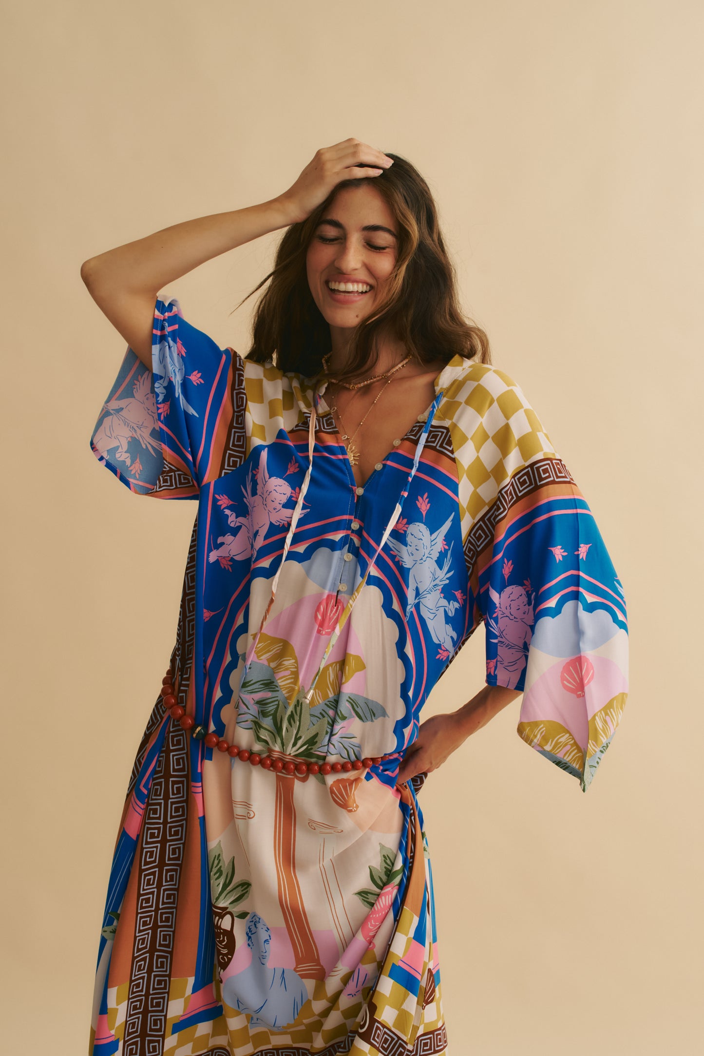 ROMEO PRINT BREE MAXI DRESS